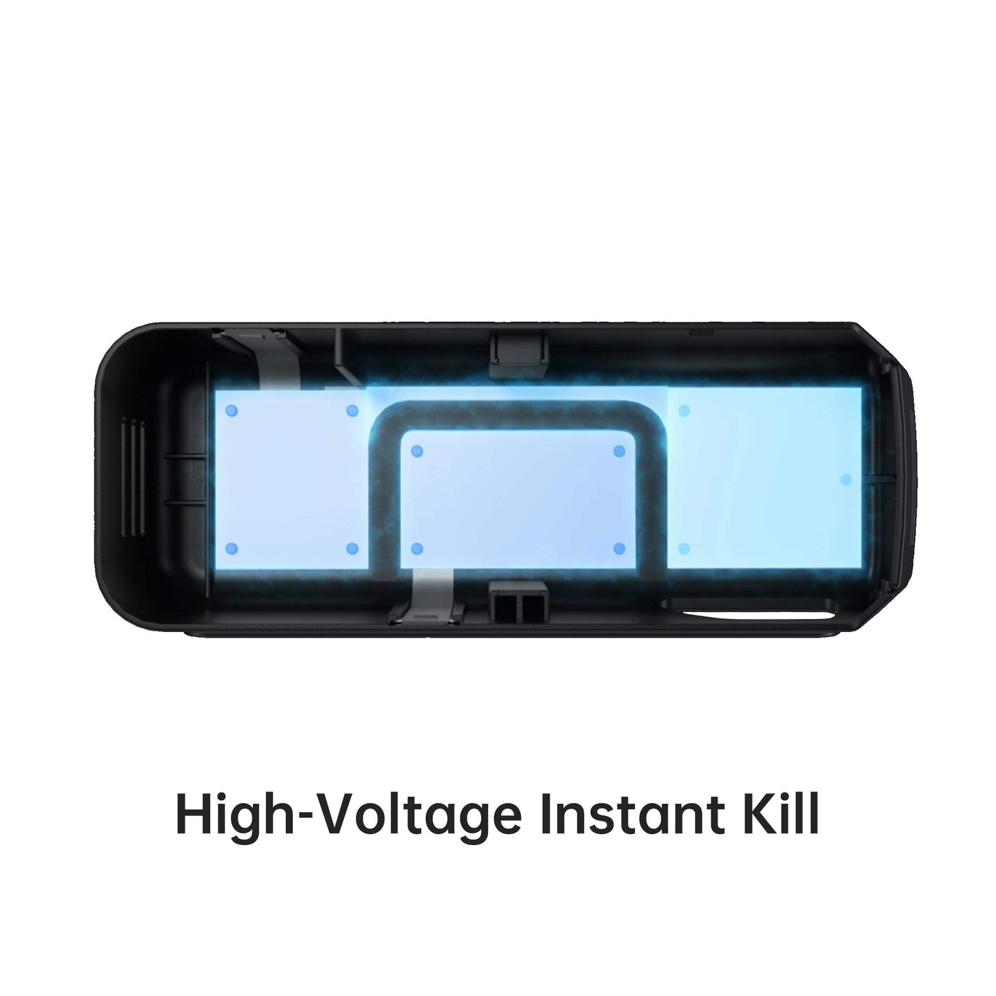 Indoor Electric Mouse Trap, Instant Eliminate Rodent Zapper with Pet Safe Trigger, Black, Small