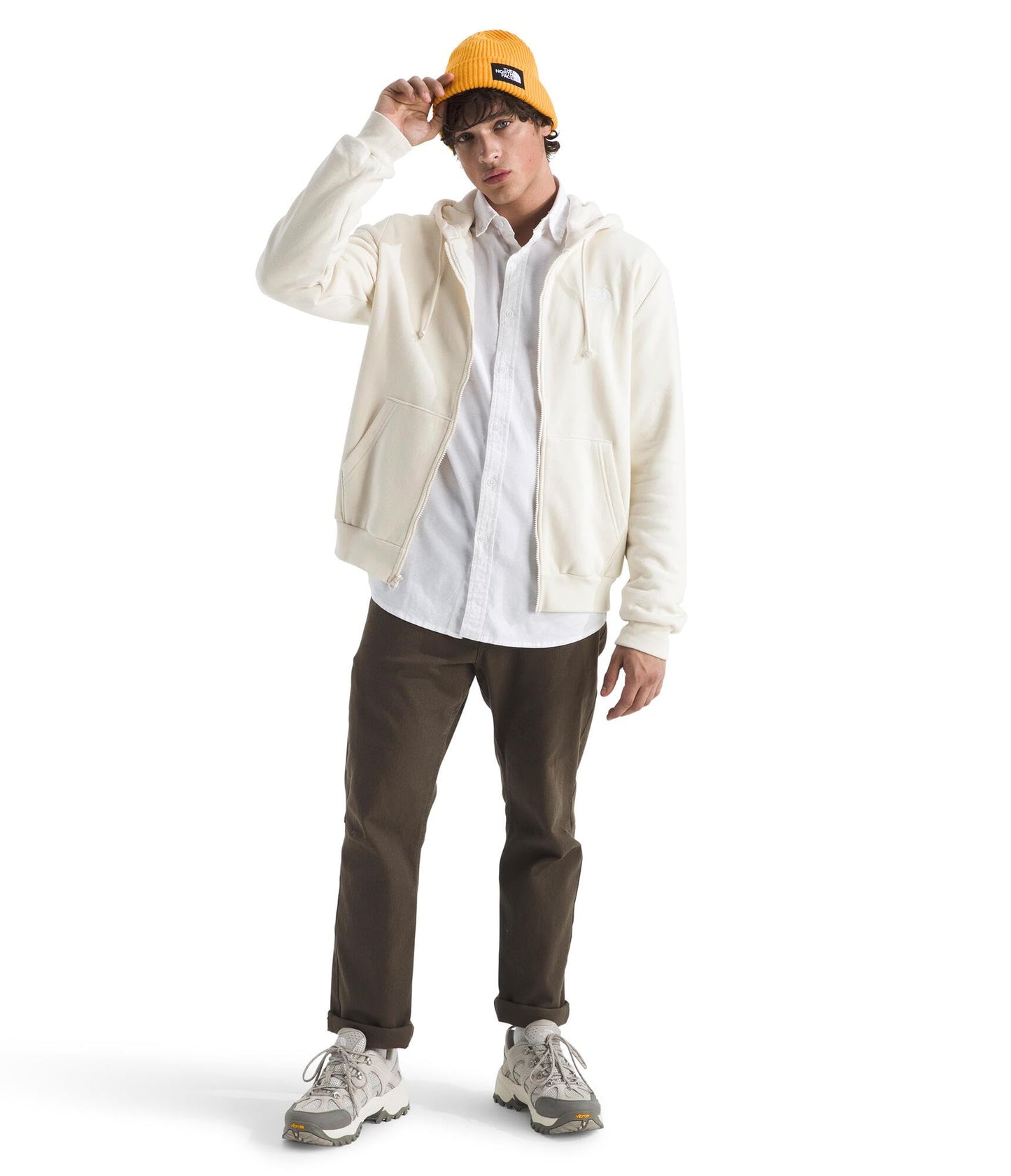 THE NORTH FACE Men's Evolution Simple Dome Full Zip Hoodie | 2 Piece Hood With Adjustable Drawcord, Classic Logo