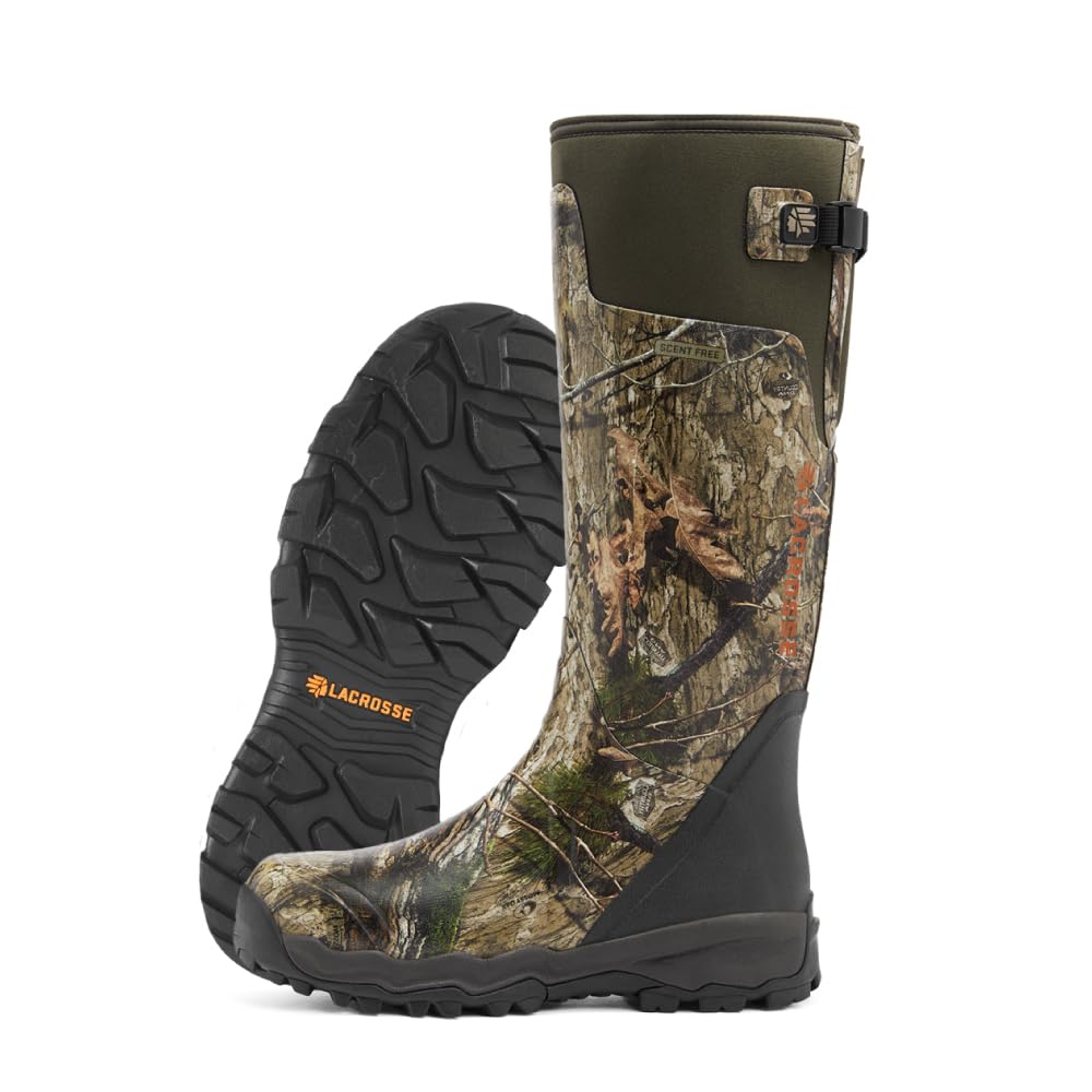 LaCrosse Alphaburly Pro 18" Hunting Boots for Men Featuring Waterproof Rubber, Adjustable Gusset, and EVA Footbed