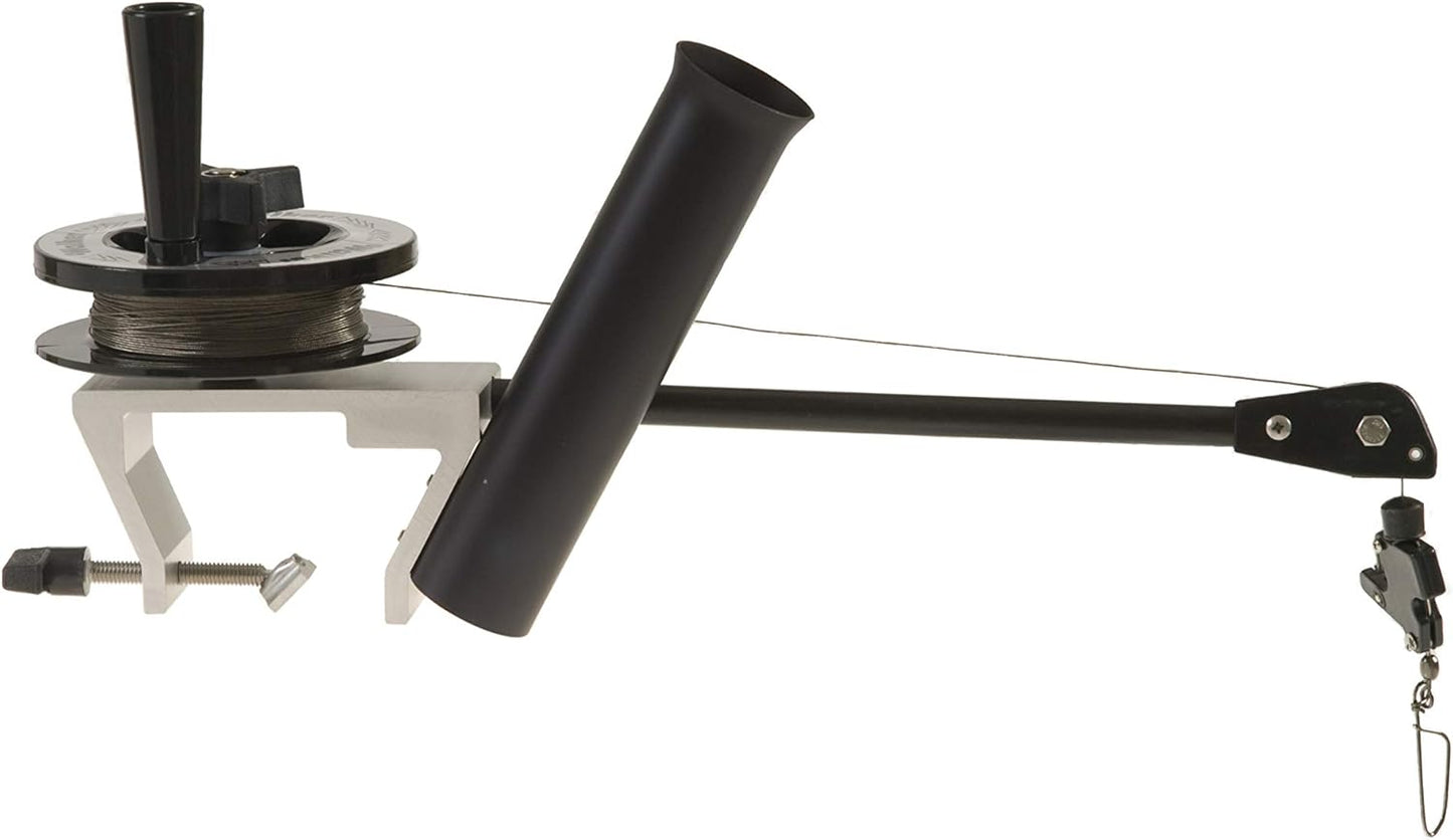 USA-Made Mini Laker Manual Downrigger, Silver