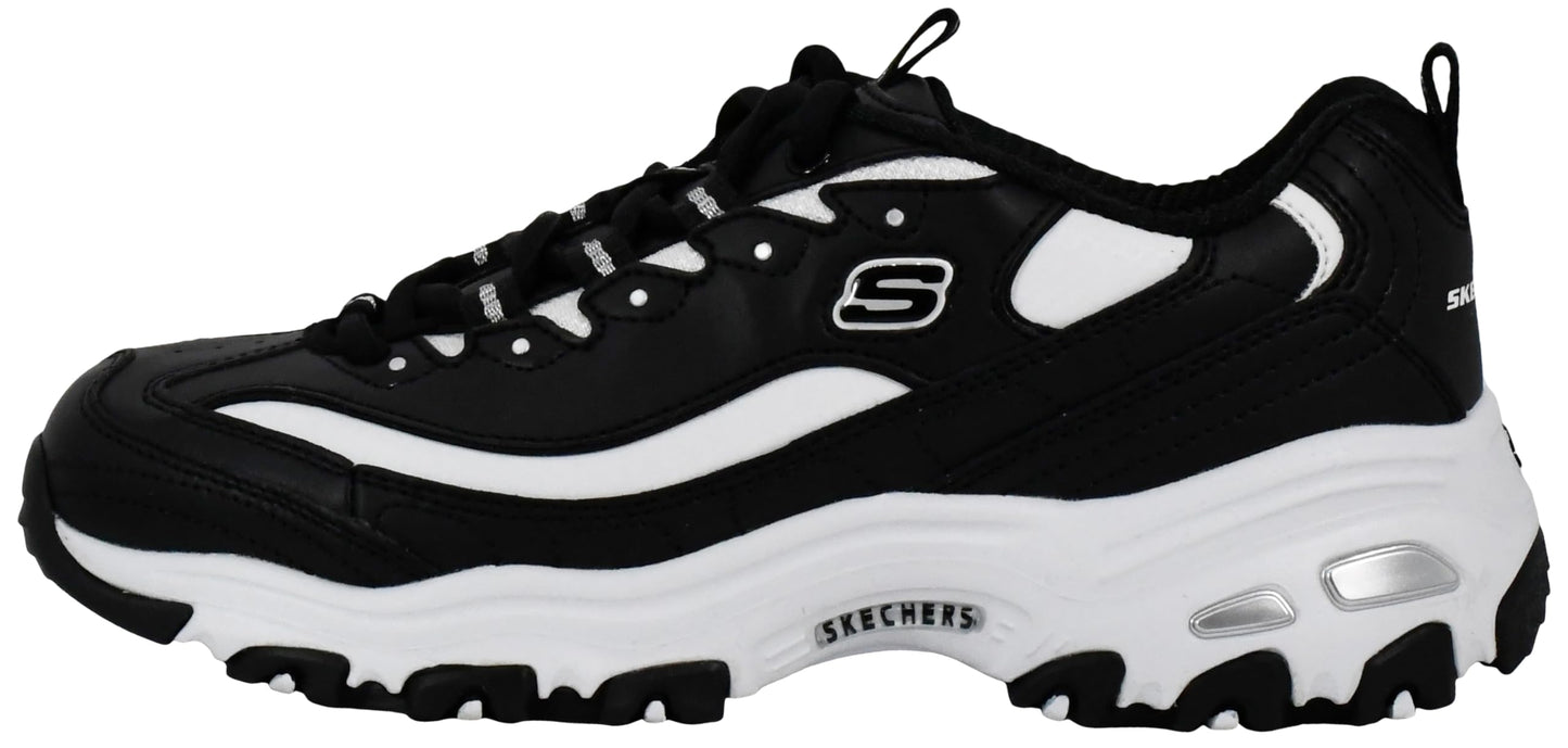 Skechers Women's D'Lites Fresh Start Memory Foam Lace-up Sneaker Fashion