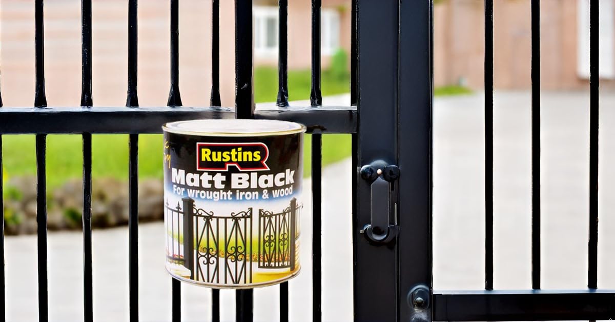 Quick Drying Matt Black Paint 250ml -Easy DIY Application for a Professional Finish in Minutes, Ideal for Interior & Exterior Surfaces