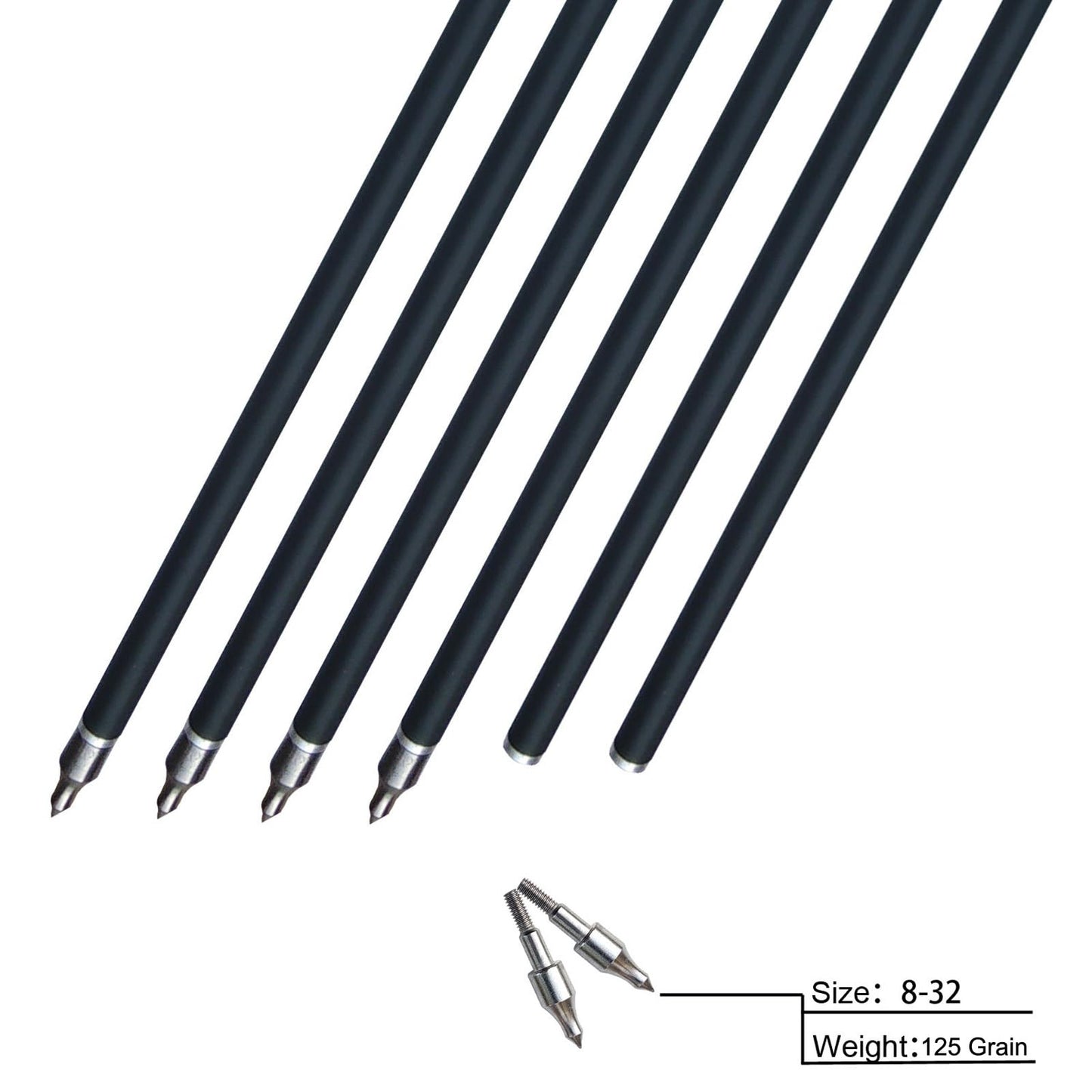 20 22 Inch Crossbow Bolts and Crossbow Broadheads Set Carbon Crossbow Arrows for Hunting and Outdoor Practice, 12pcs Arrows 12pcs Broadheads(24 Pack)
