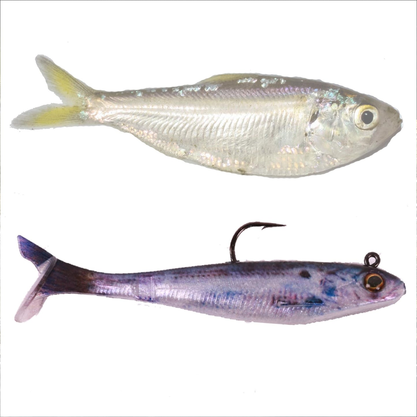 2.5/3.5In Swim Baits for Bass Fishing, Pre-Rigged Jig Heads Soft Plastic Walleye Fishing Lures, Paddle Tail Swimbaits for Bass Fishing, Fishing Bait for Freshwater Saltwater Gifts