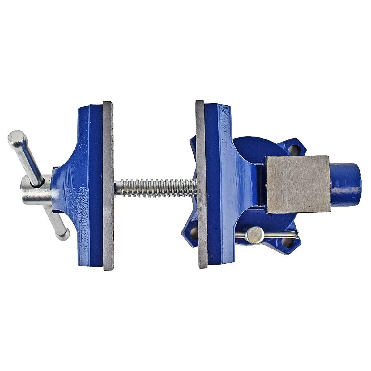 Yost HD550-C Heavy Duty 5-1/2 Inch Mechanics Work Bench Vise | Heavy Duty Woodworking & Metal Work Table with Secure Grip Swivel Base | 60,000 PSI Casting Iron Material with Extra-large Anvil Surface