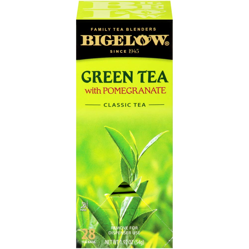 Bigelow Tea Green Tea Variety Pack, Classic Green Tea, Lemon, Pomegranate, Mint, Peach and Constant Comment Flavors, 20 Count Box (Pack of 6), 120 Total Tea Bags