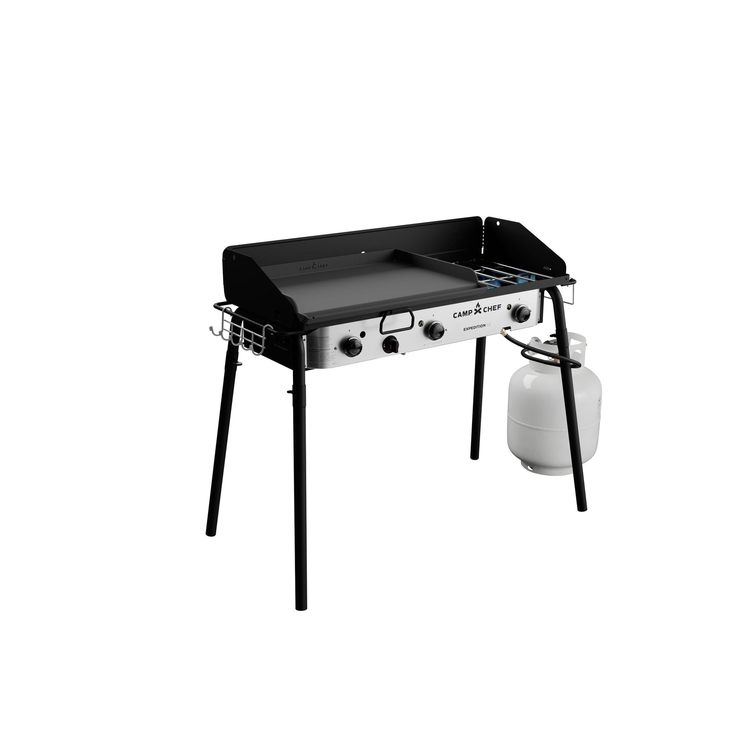 Camp Chef Tahoe Triple Burner Stove - Removable Legs, 30K BTU Burners and 16-inch Accessory Compatible