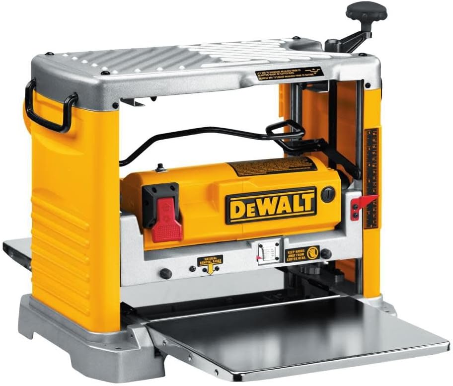 DEWALT Benchtop Planer, 15-Amp, 12-1/2-Inch, 3-Knife Cutter, 20,000 RPM, Corded (DW734)