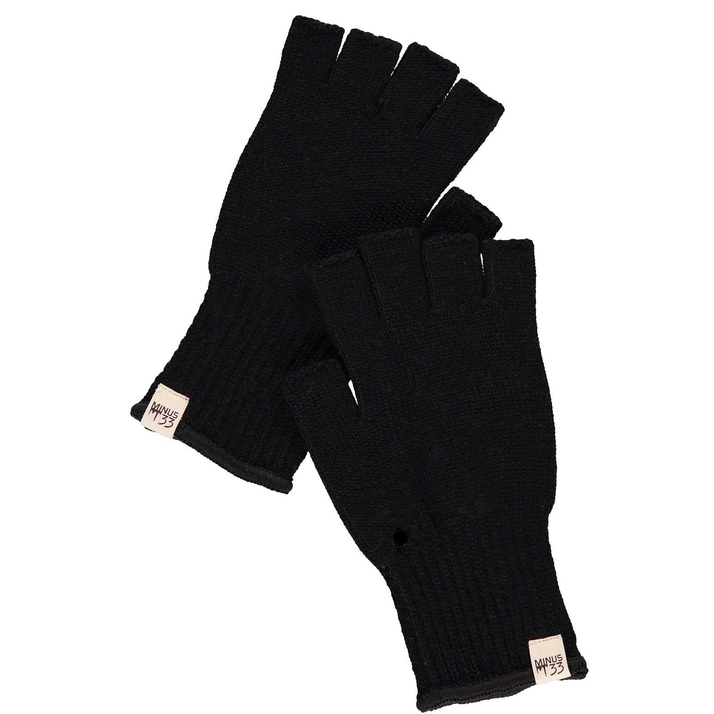 Merino Wool Fingerless Gloves - Half Finger Warm Knitted Gloves