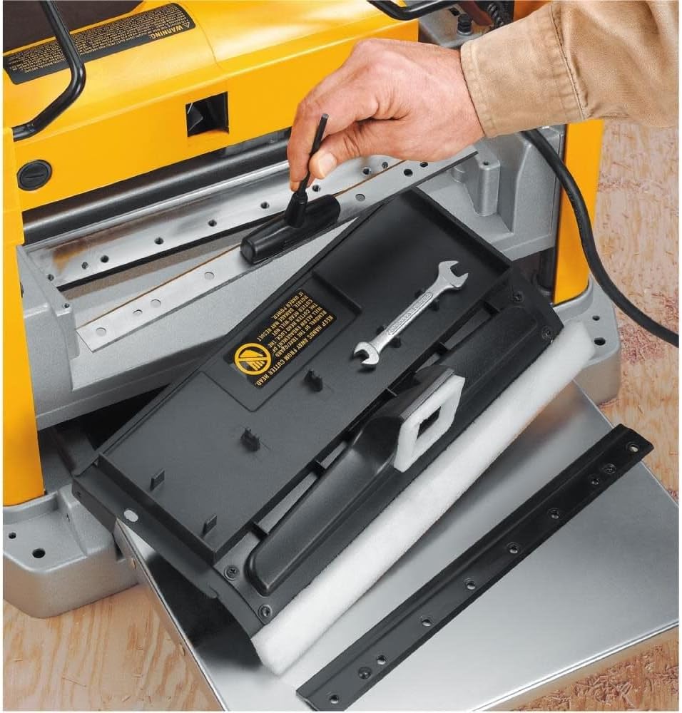 DEWALT Benchtop Planer, 15-Amp, 12-1/2-Inch, 3-Knife Cutter, 20,000 RPM, Corded (DW734)