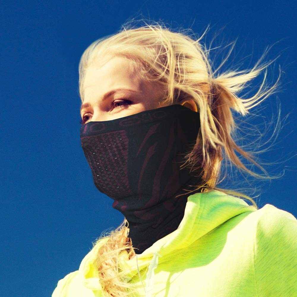 EXIO Winter Neck Warmer Gaiter/Balaclava (1Pack or 2Pack) - Windproof Face Mask for Ski, Snowboard