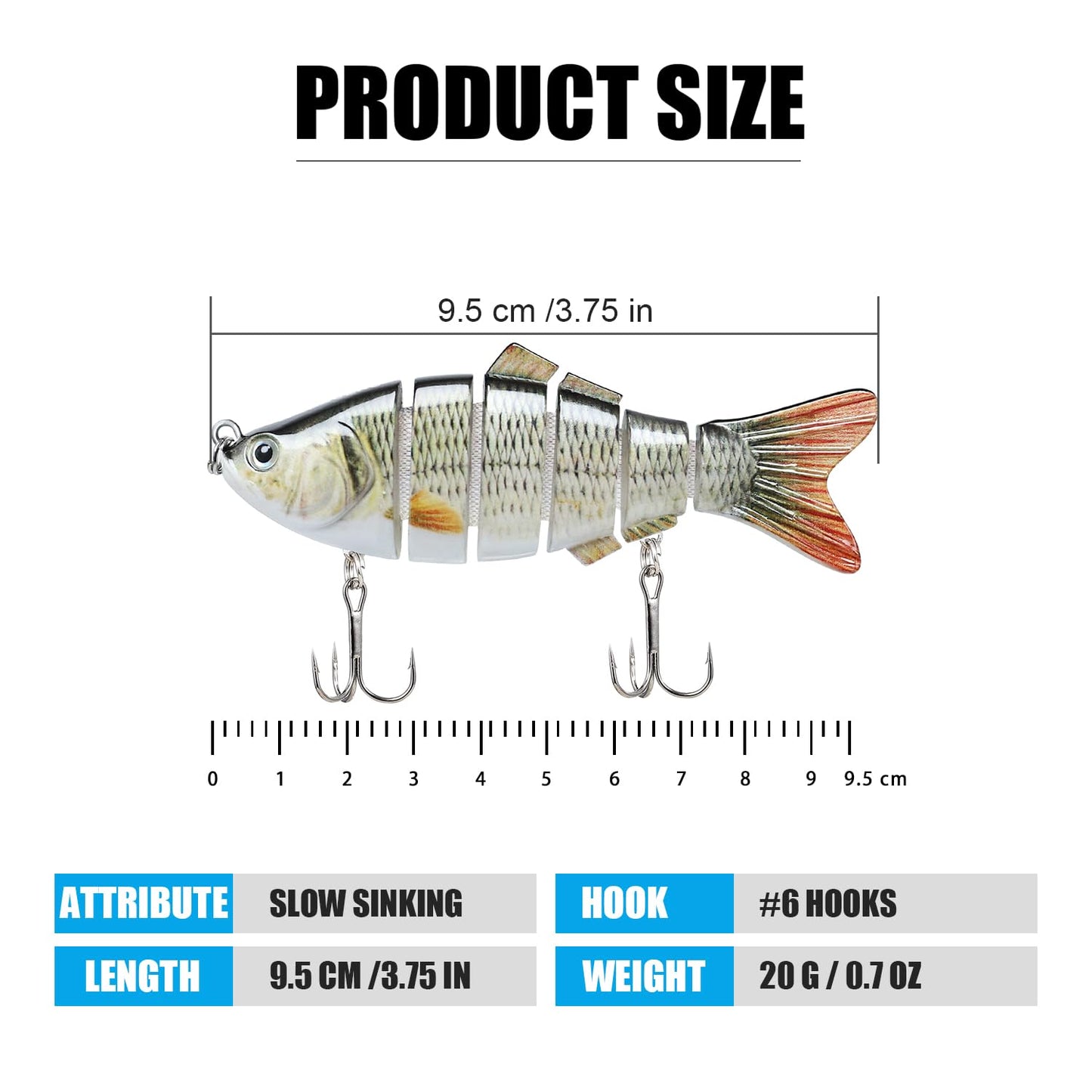 TRUSCEND Swimmax for Freshwater and Saltwater, Lifelike Fishing Lures for Bass Trout Crappie Walleye Pike Bluegill Salmon, Swimbait for Bass Fishing, Amazing Fishing Gear Gifts for Family Fishing