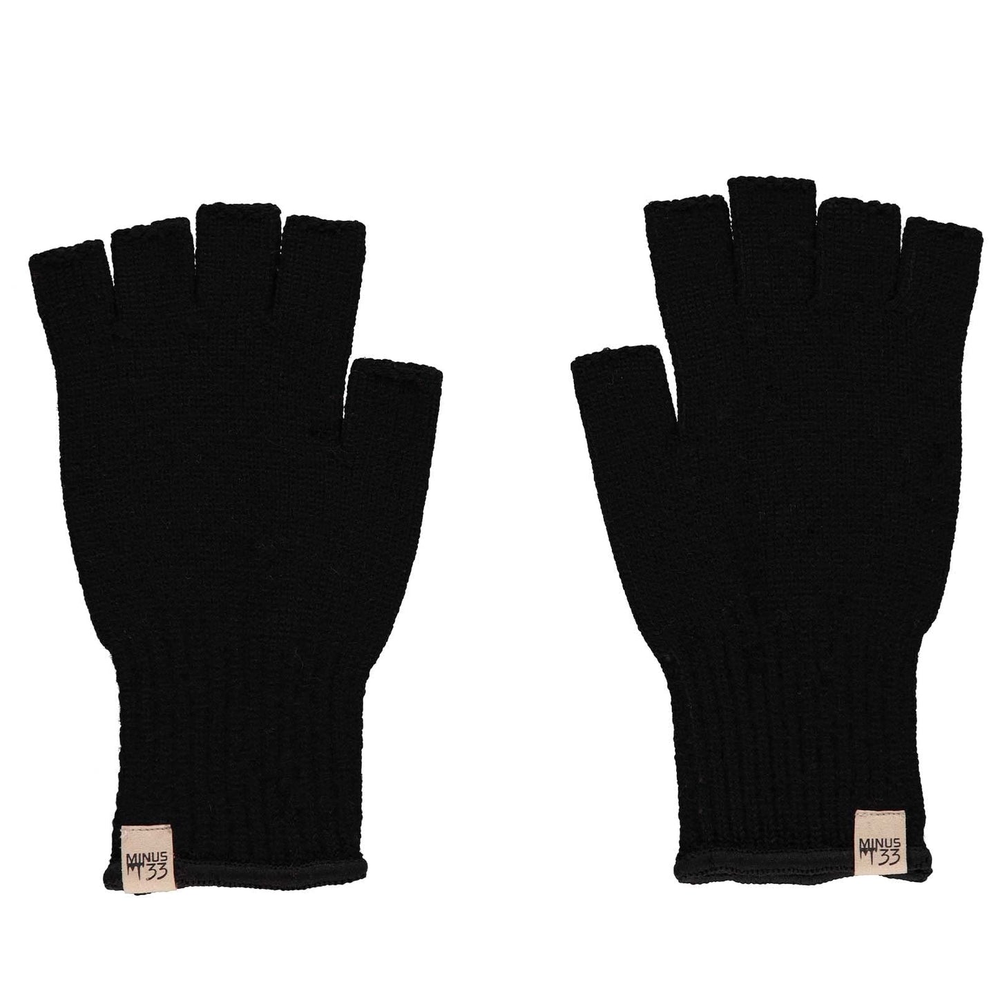 Merino Wool Fingerless Gloves - Half Finger Warm Knitted Gloves