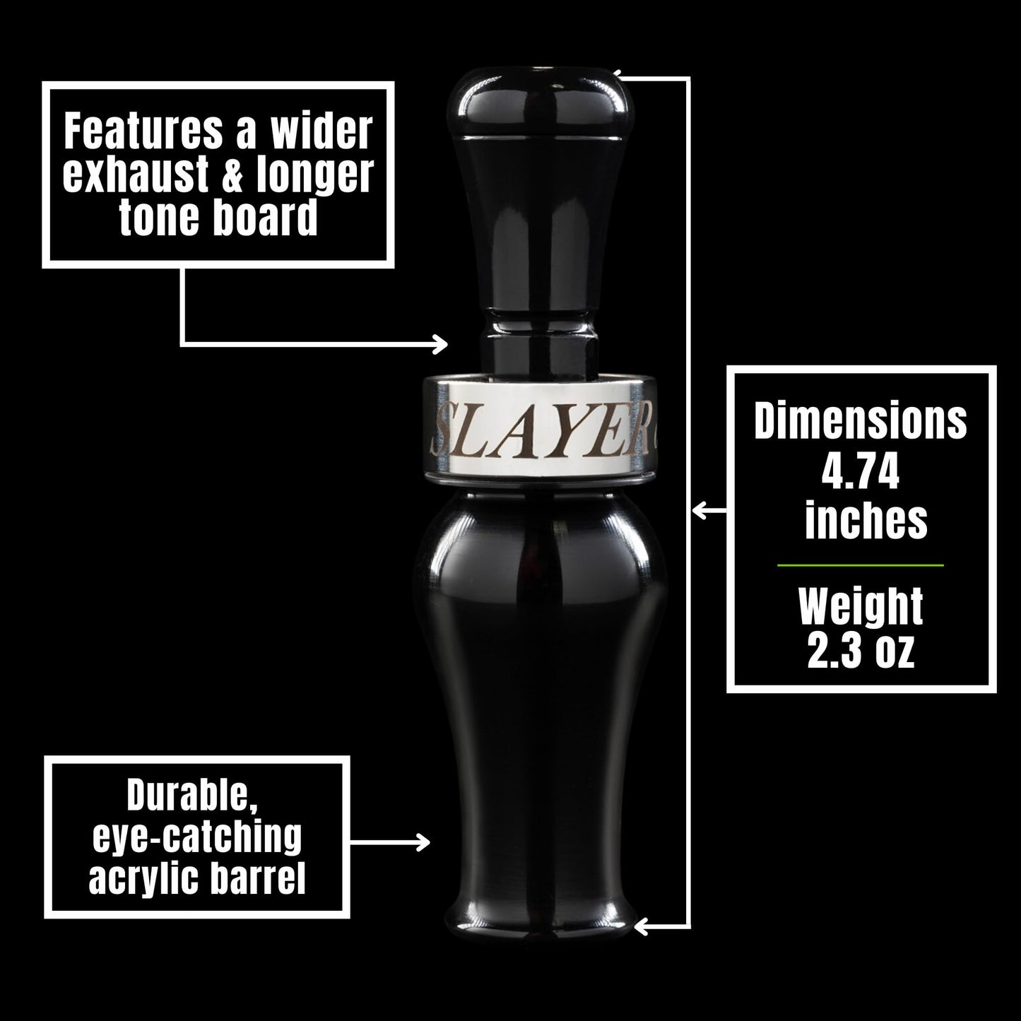 Drake Double Reed Duck Call | Realistic Sound Hunting Call | Superior Tone | Versatile & Easy to Use | Beginner Friendly and Expert Approved | Duck Hunting Accessories