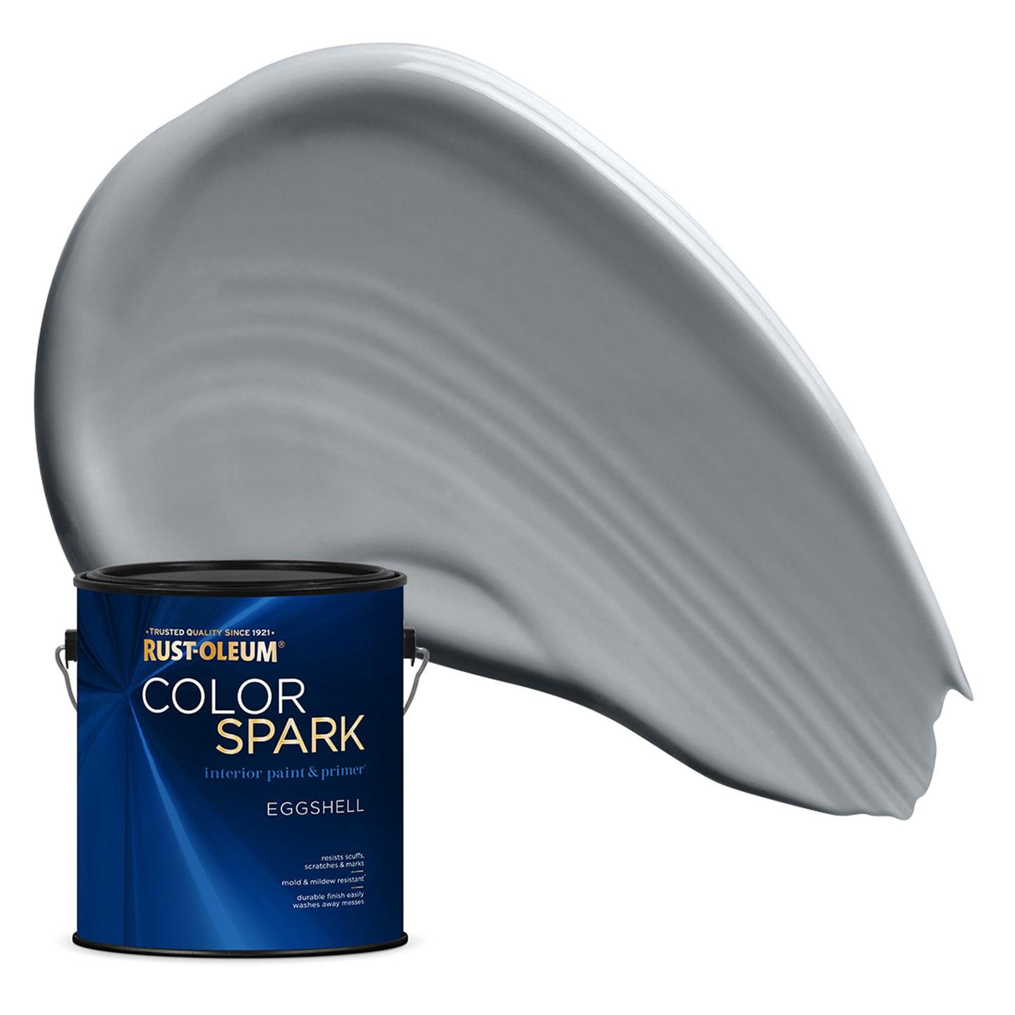Rust-Oleum Color Spark Interior Paint and Primer in One, Eggshell, Black, 1 Gallon