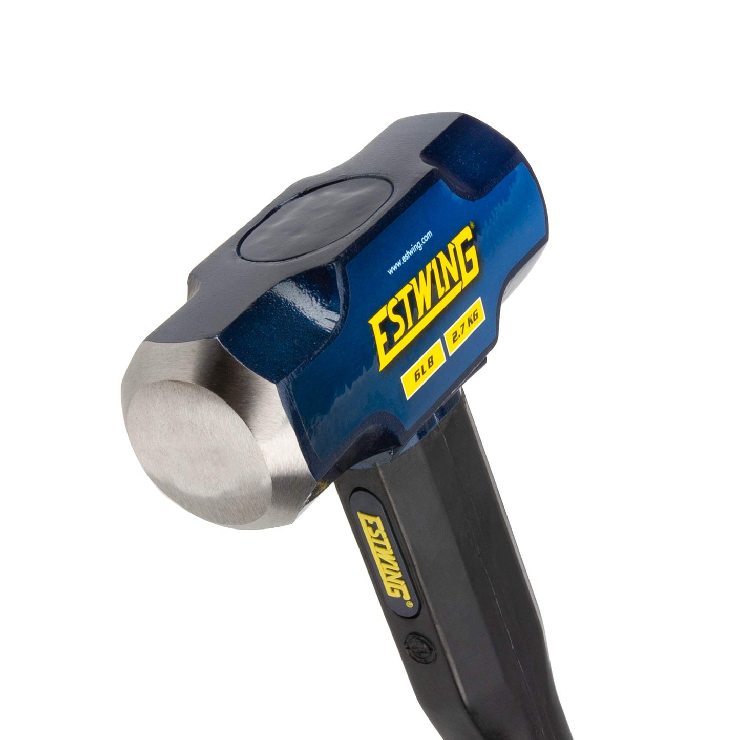 Estwing 16-Pound Hard Face Sledge Hammer for Demolition/Stake Driving, 50-55 HRC, 36-Inch Fiberglass Handle, Overstrike Protection, Textured Grip