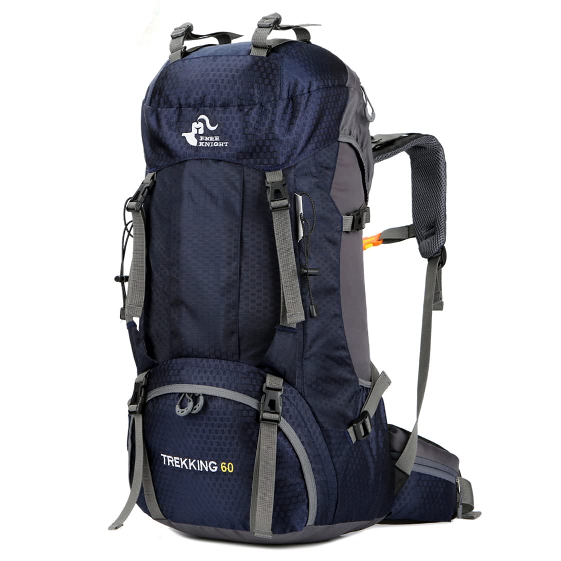 Bseash 60L Waterproof Hiking Camping Backpack with Rain Cover, Large Outdoor Sport Travel Daypack Rucksack for Climbing