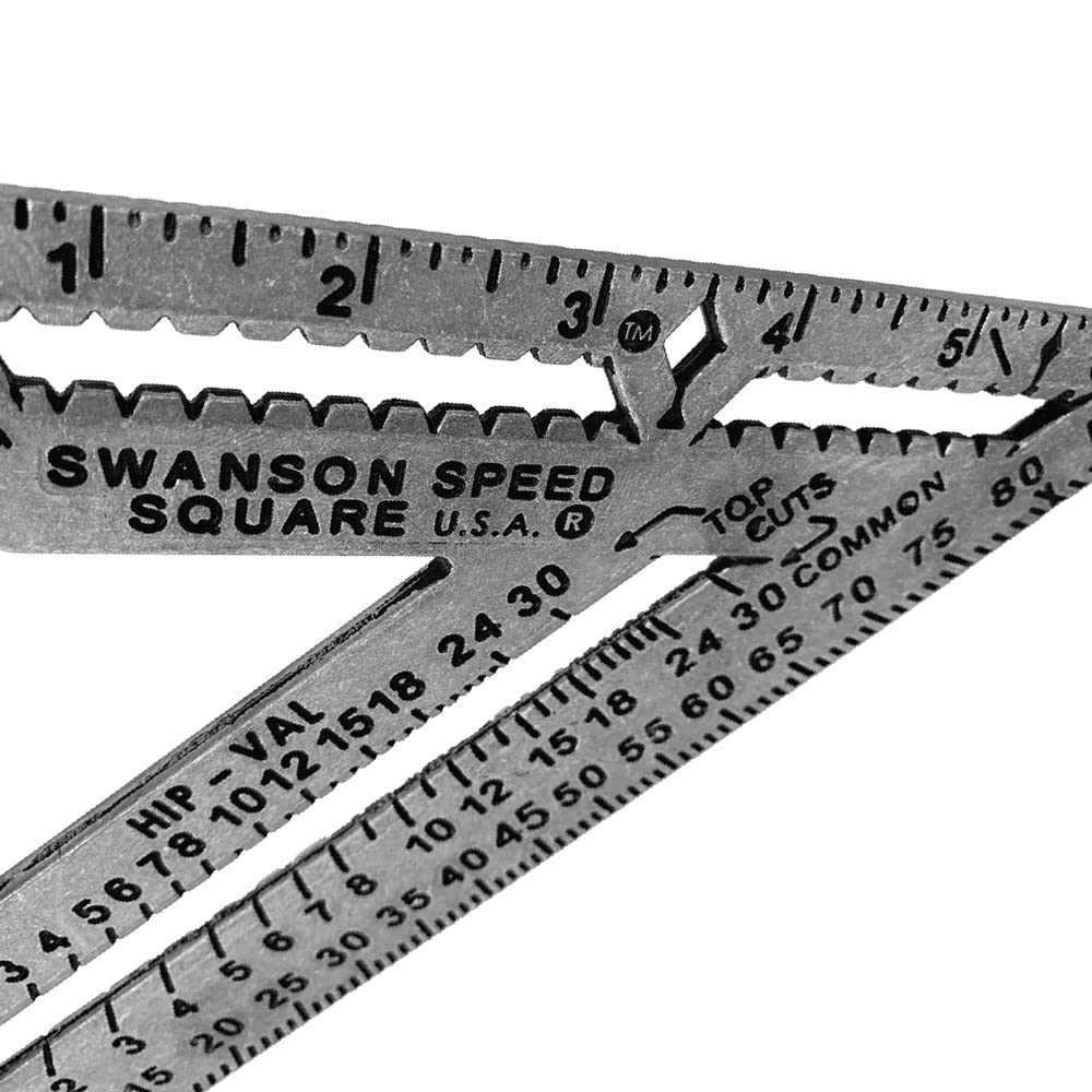 SWANSON Tool Co S0101 7 Inch Speed Square, Blue
