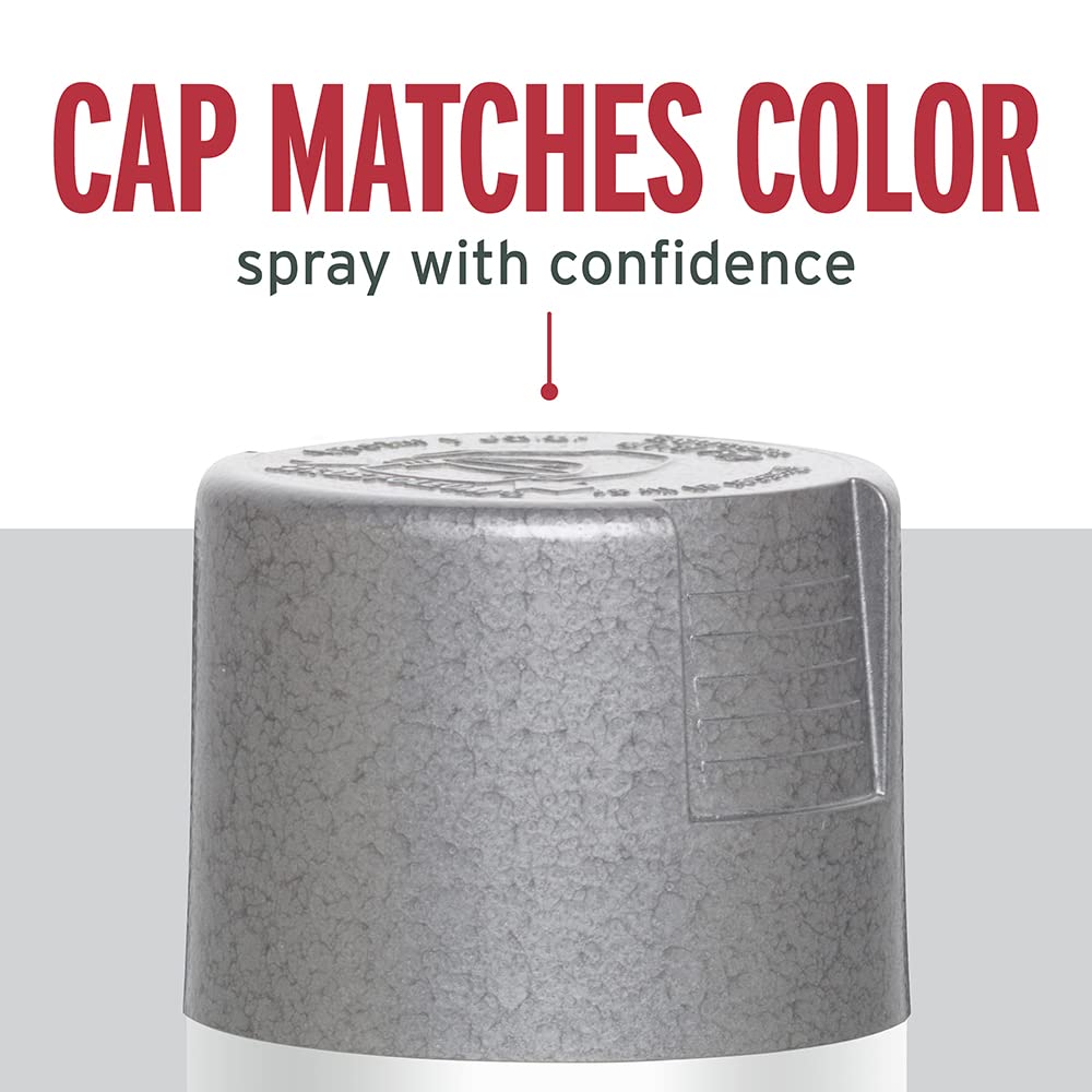 Rust-Oleum 7214830-6PK Stops Rust Hammered Spray Paint, 12 oz, Gray, 6 Pack