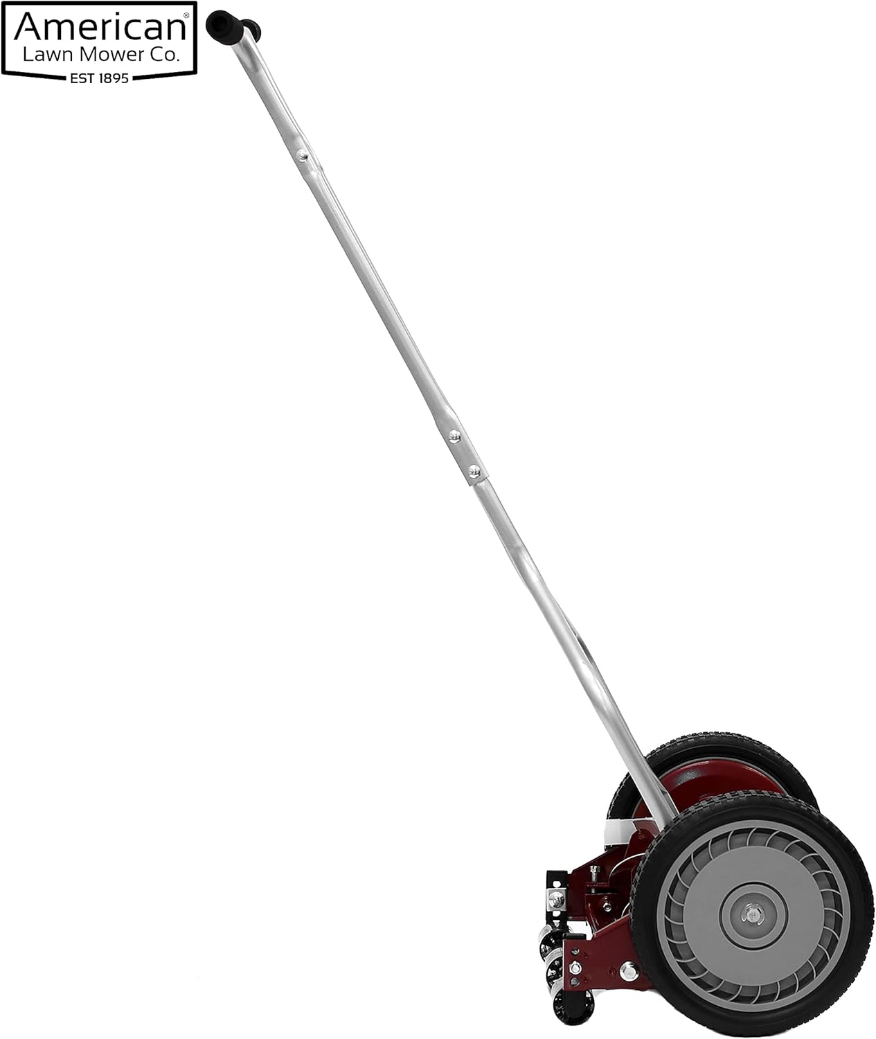 American Lawn Mower Company 1204-14 14-Inch 4-Blade Push Reel Lawn Mower, Red