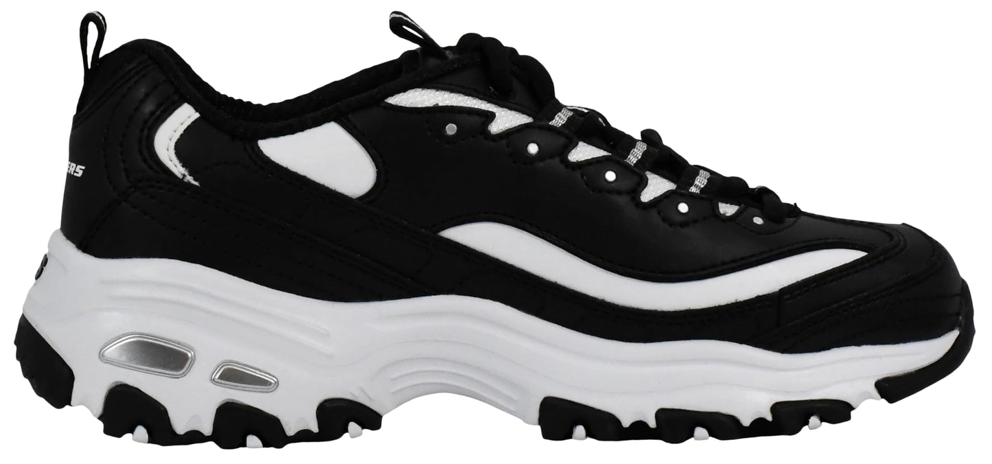 Skechers Women's D'Lites Fresh Start Memory Foam Lace-up Sneaker Fashion