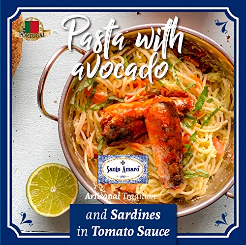 Santo Amaro - 6 Flavor Variety Pack Sampler European Wild Sardines - Virgin Olive Oil - Tomato Sauce from Puree - Virgin Olive Oil & Spicy Red Piri Piri Pepper - Spring Water - Virgin Olive Oil & Lisbon Lemon - Tomato Puree with Spicy Red Piri Piri Pepper