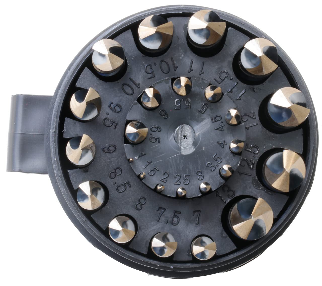 Drill America - KFD29J-PC 29 Piece Heavy Duty High Speed Steel Drill Bit Set with Black and Gold Finish in Round Case (1/16" - 1/2" x 64ths), KFD Series