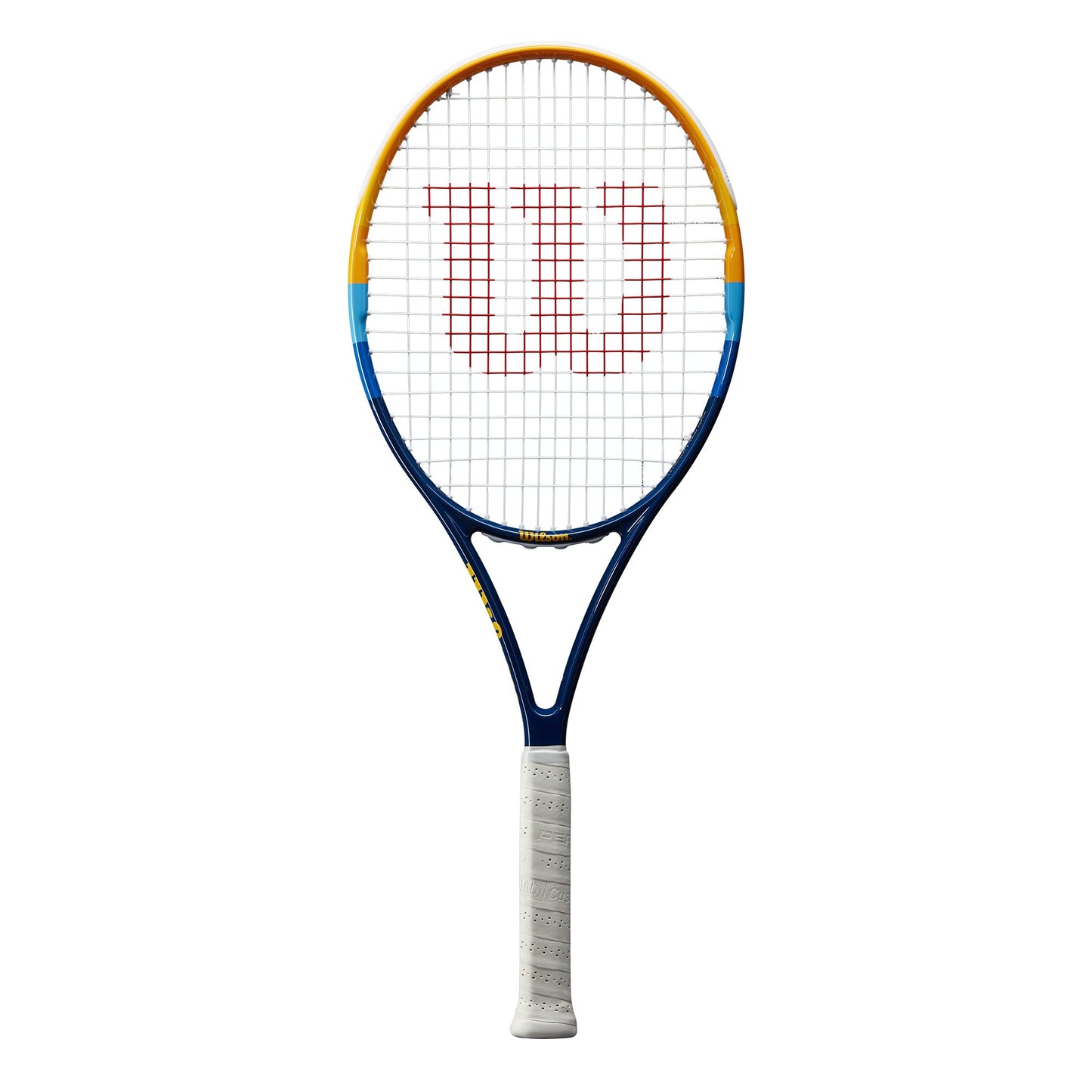 Wilson Profile Adult Recreational Tennis Racket - Grip Size 2 - 4 1/4", Blue/Orange