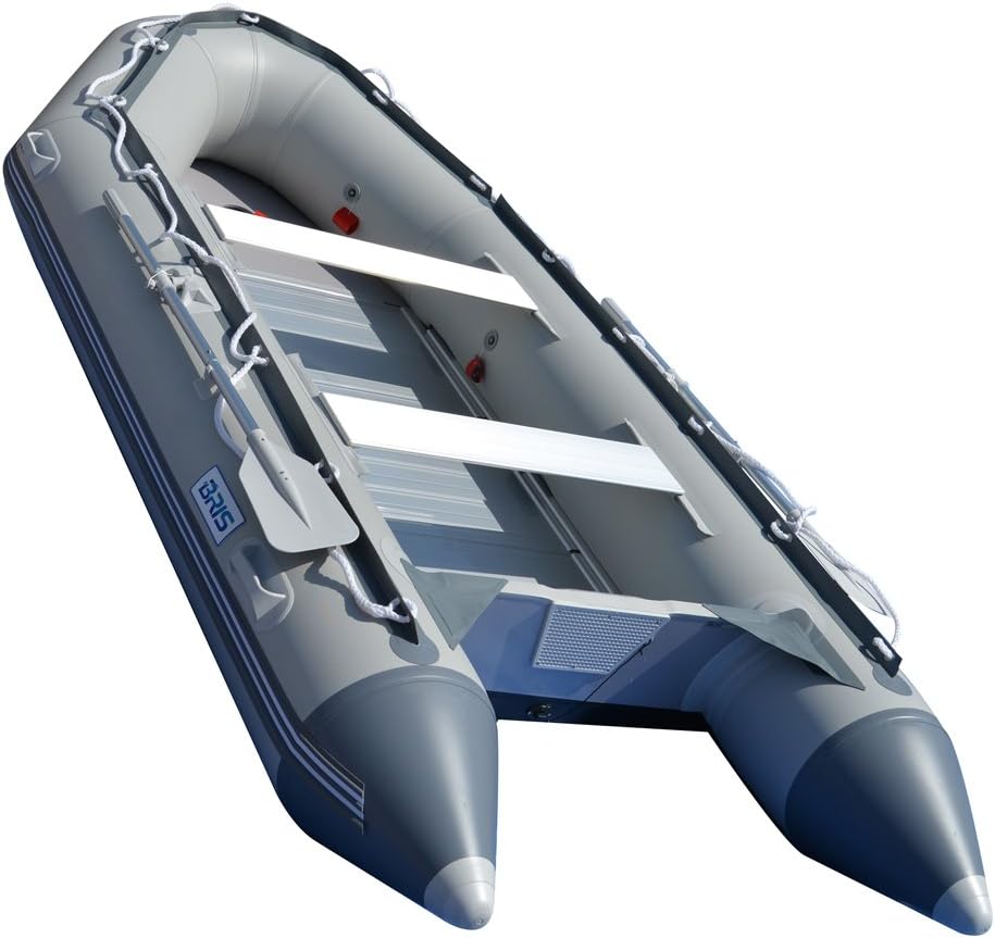 BRIS 12.5 ft Inflatable Boat Inflatable Fish Hunter & Person Inflatable Raft Boat