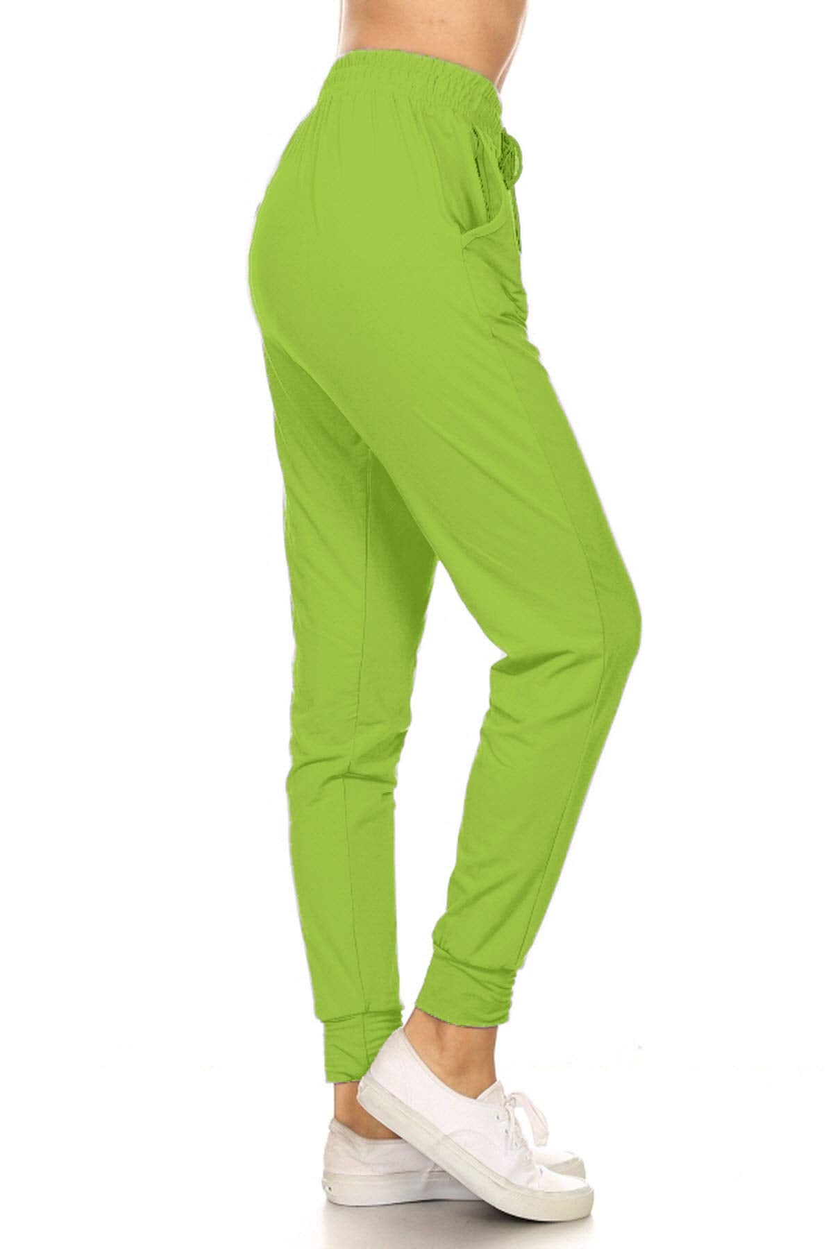 Leggings Depot Women's Relaxed-fit Jogger Track Cuff Sweatpants with Pockets for Yoga, Workout