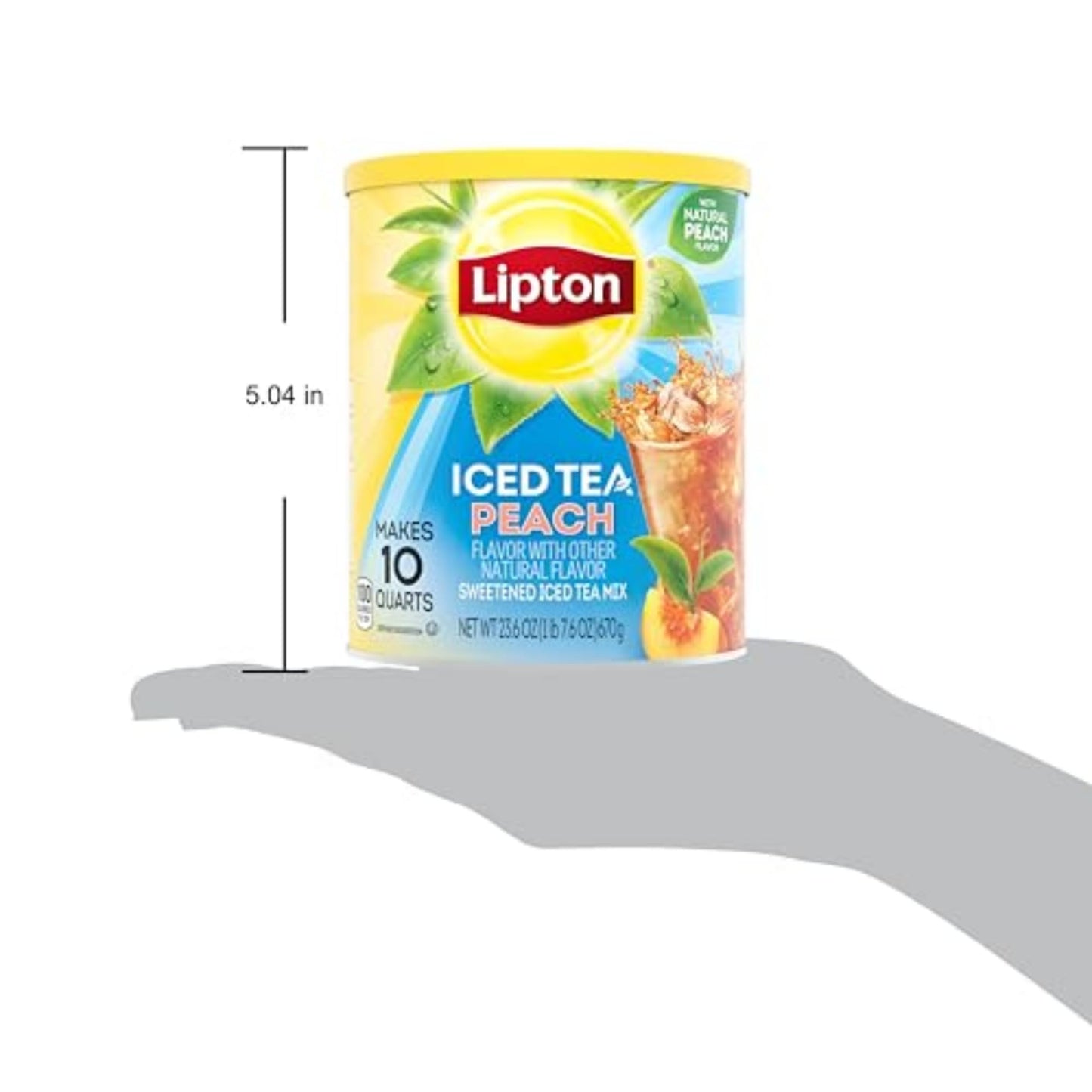 Lipton Lemon Iced Tea Mix, Sweetened, Makes 10 Quarts