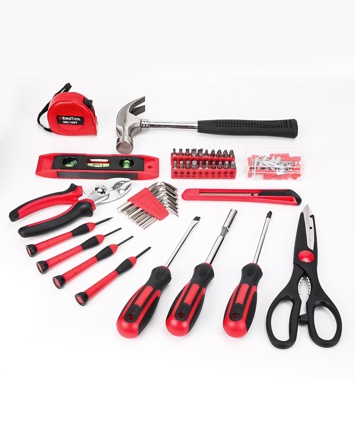 KingTool 325 Piece Home Repair Tool Kit, General Home/Auto Repair Tool Set, Toolbox Storage Case with Drawer, General Household Tool Kit - Perfect for Homeowner, Diyer, Handyman