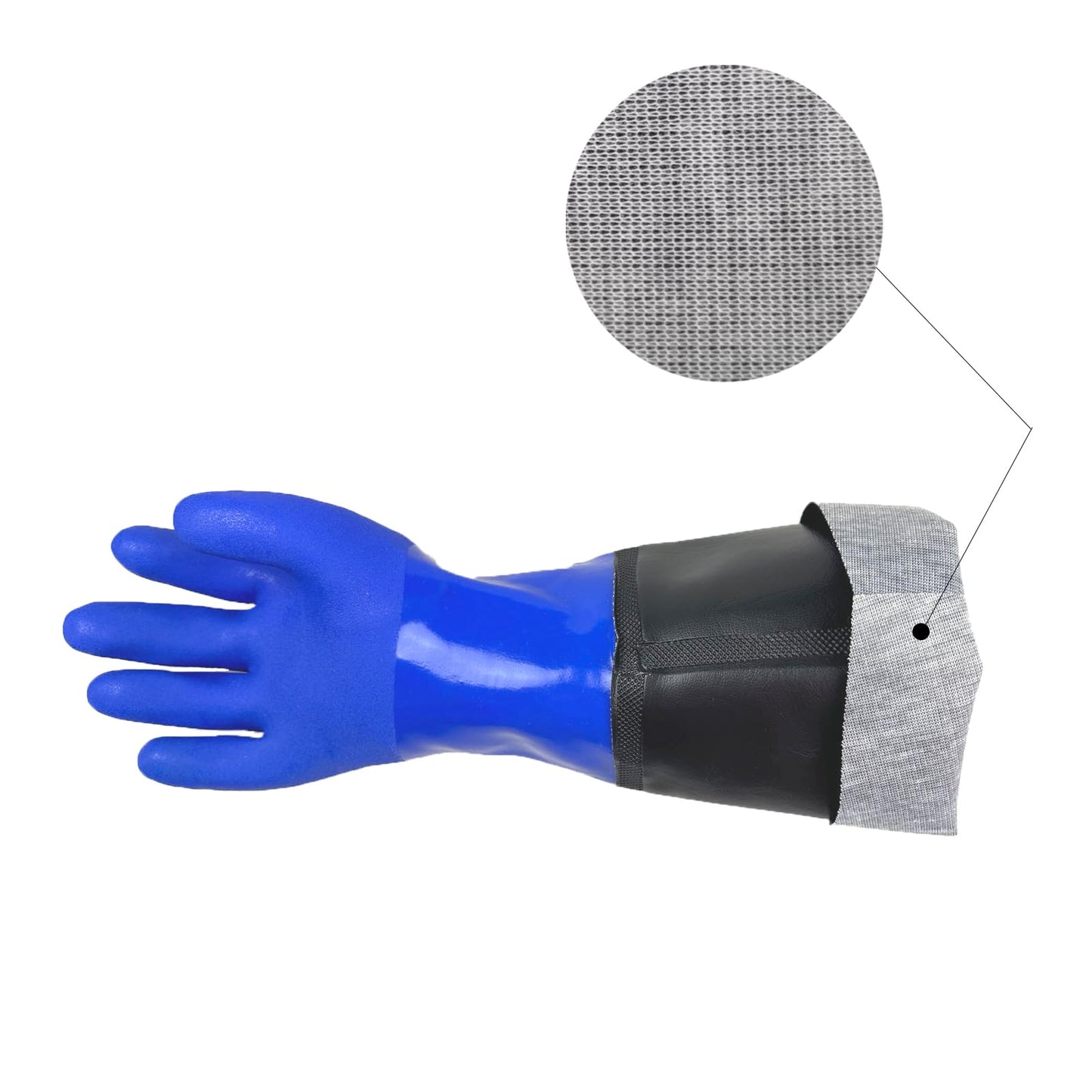 LIICHAAO Long waterproof fishing gloves,Cleaning Poison ivy gloves,Aquarium pool,Long elbow Resistant Abrasion