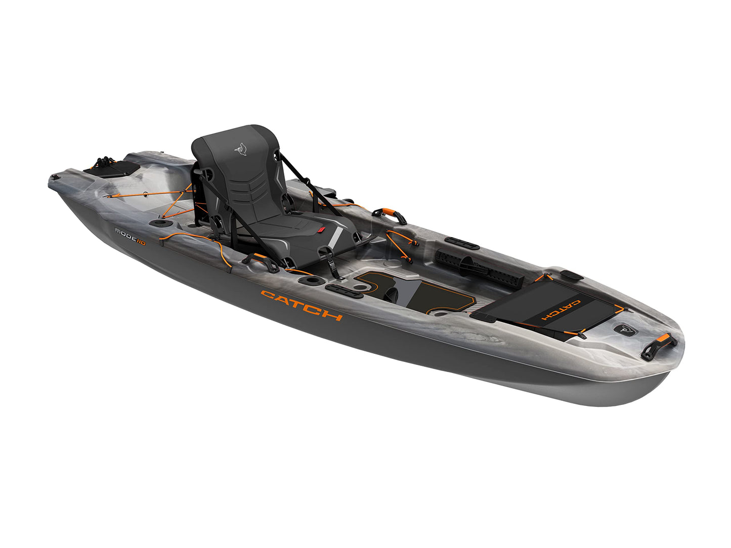 Pelican Catch Mode 110 Premium Angler Kayak - Fishing Kayak with Lawnchair - 10.5 ft