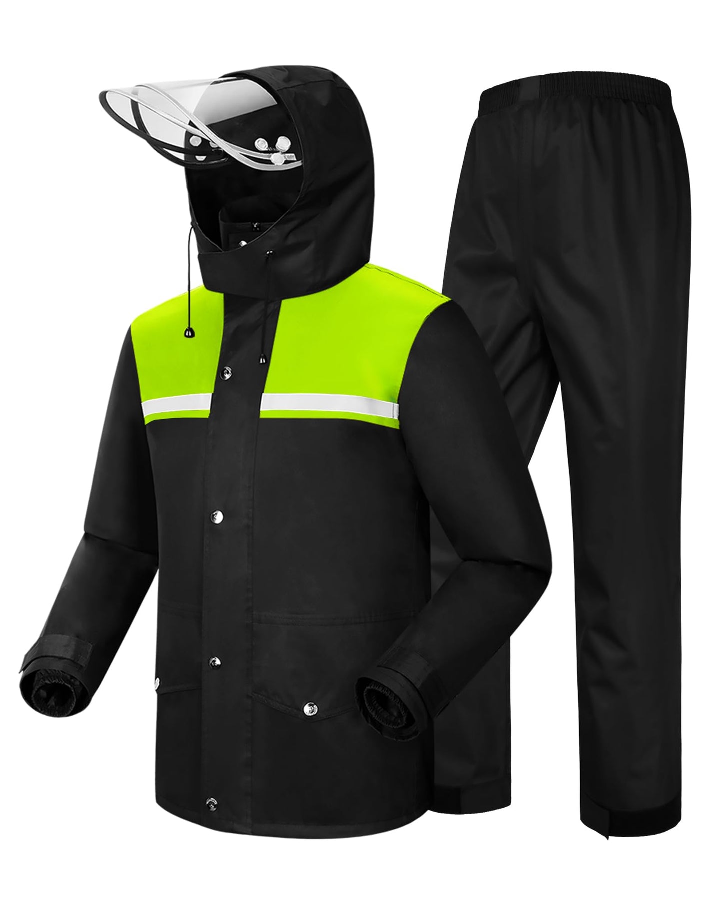 iCreek Rain Suit Waterproof Jacket and Trouser Suit Raincoat for Men and Women Outdoor All-Sport Breathable Anti-storm