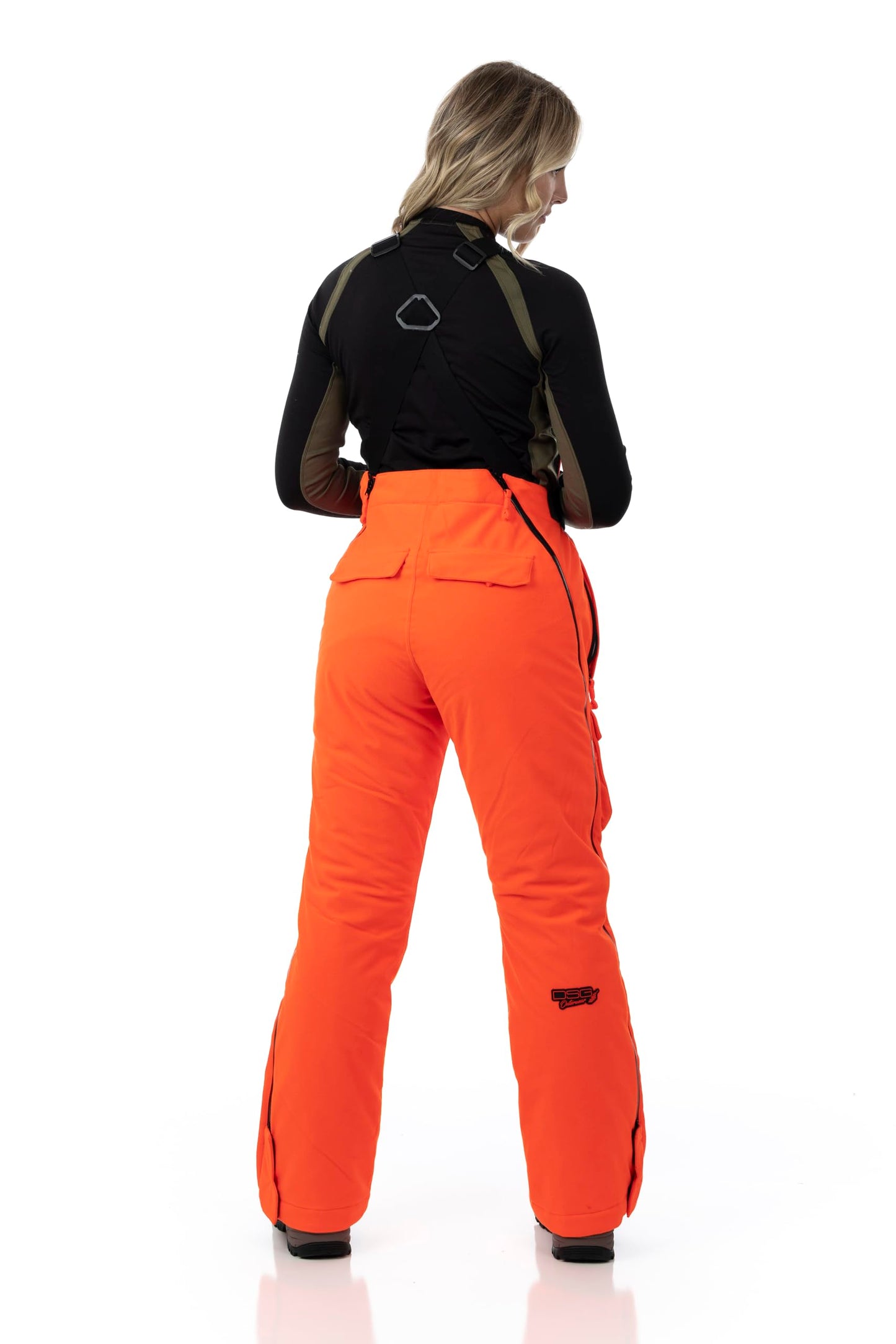 DOING SOMETHING GREAT Kylie 5.0 Camouflage Drop Seat Hunting Bibs for Women, DWR Waterproof, Thin Profile 120g Insulated