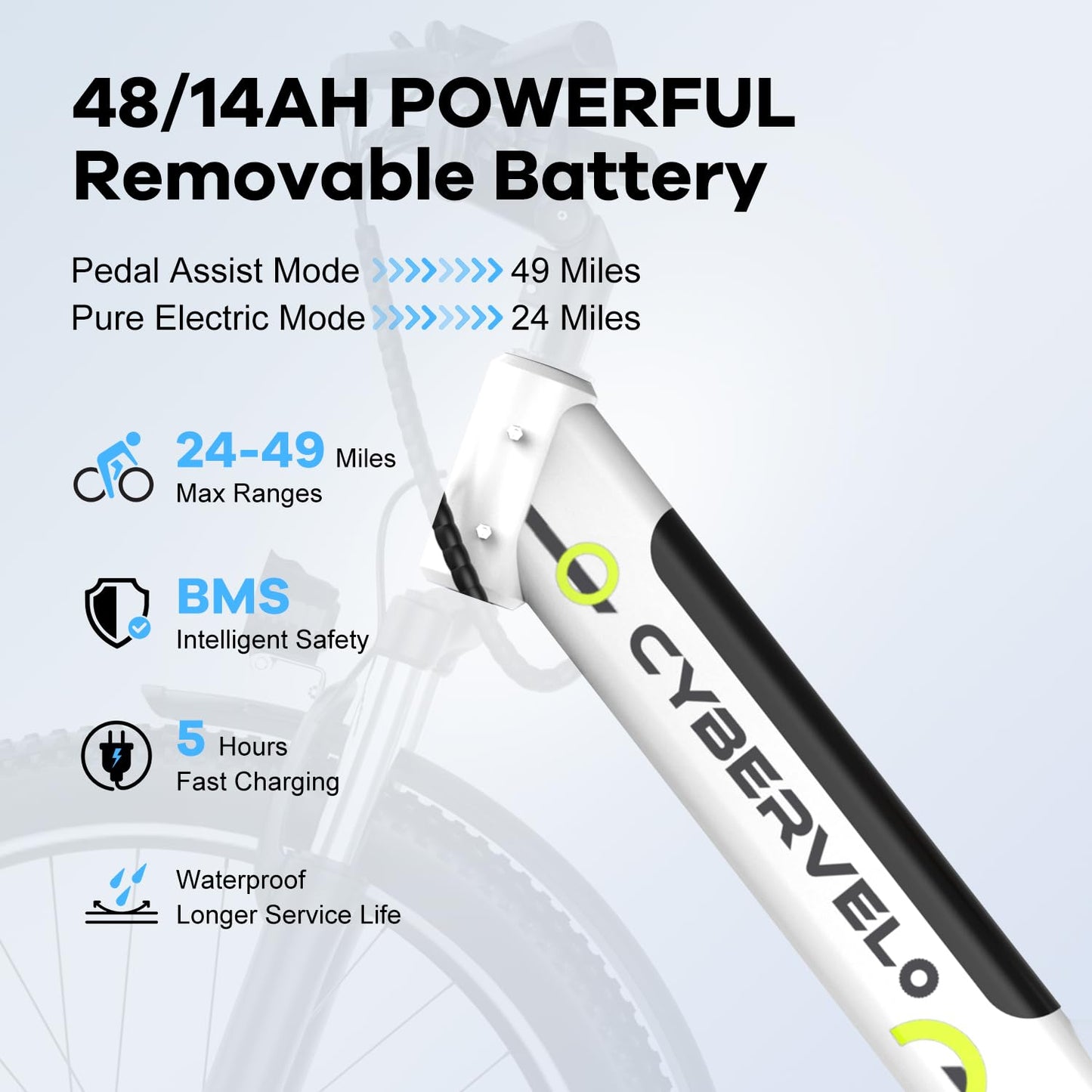 1000W Ebikes for Adults,80 Miles Max Range Removable Battery Ebike,26" Electric Bike for Adults Adult Electric Bike for Commute(7-Speed)