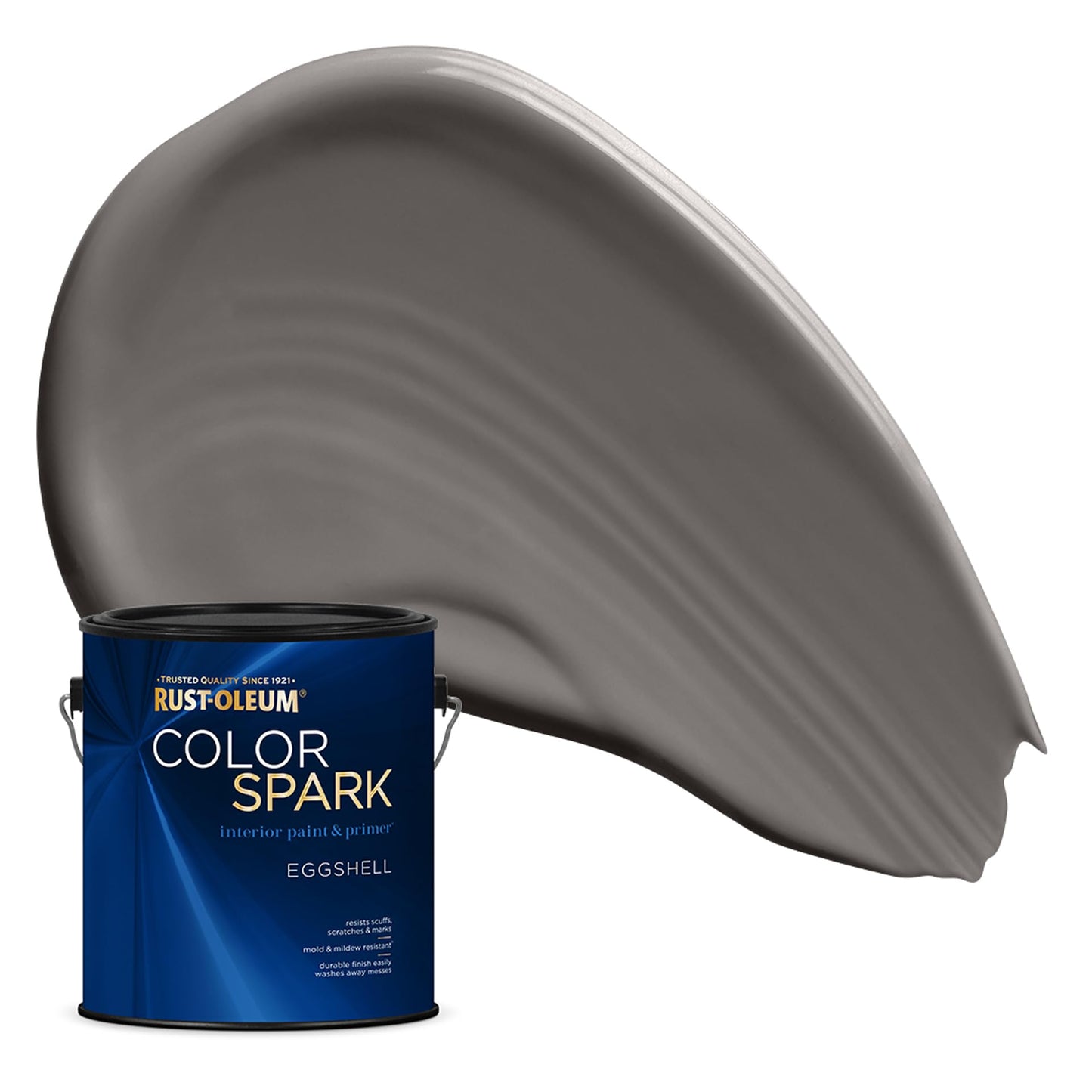 Rust-Oleum Color Spark Interior Paint and Primer in One, Eggshell, Black, 1 Gallon