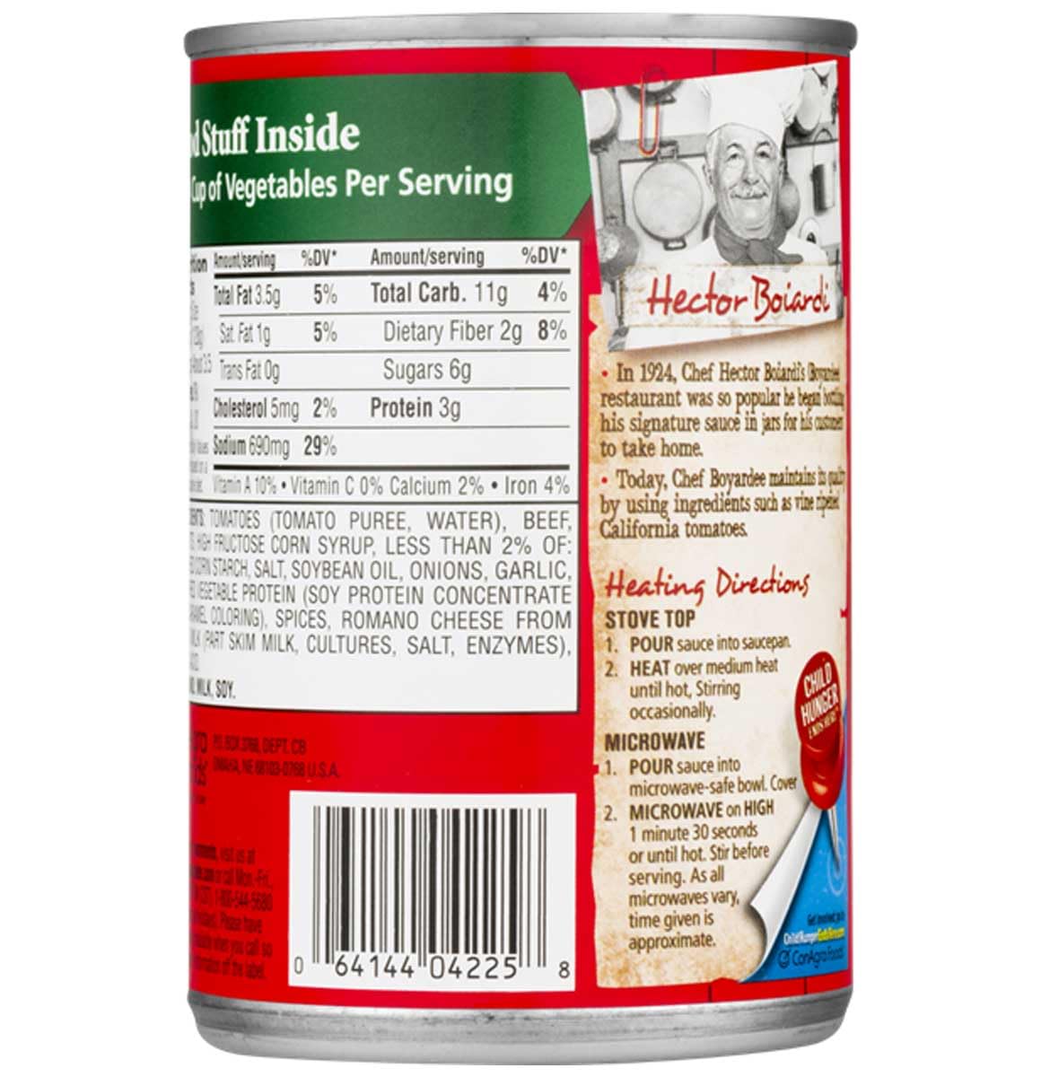 Chef Boyardee Spaghetti Sauce With Meat, 15 Oz Cans (Pack of 24)