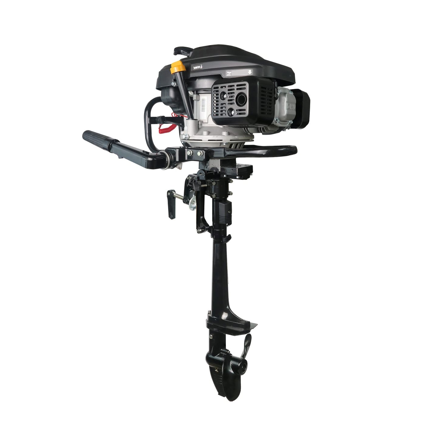Outboard 4 Stroke Outboard Motor 4 hp Outboard Boat Motors for Inflatable, Kayak, Dinghy, Canoe Small Boat, With Shade and Manual Reverse
