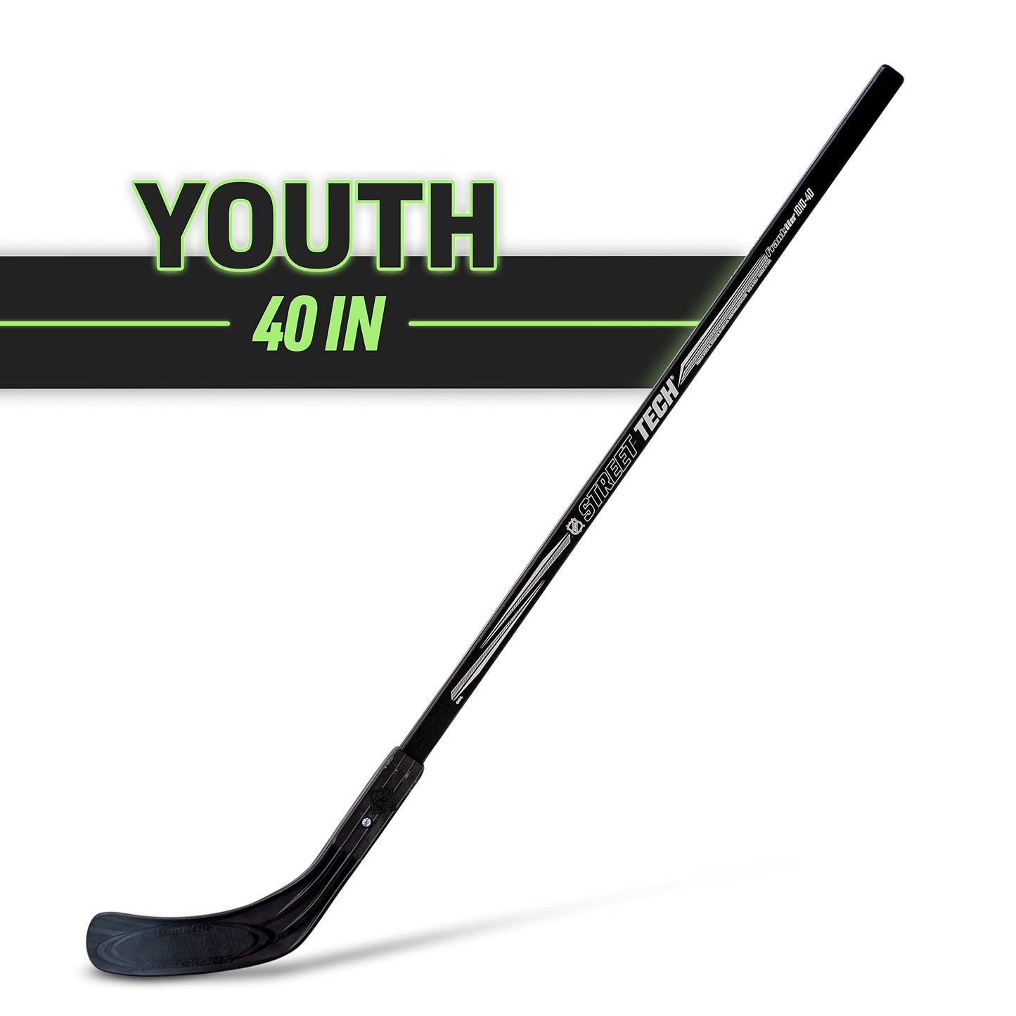 Franklin Sports Street Hockey Stick - Left Handed - 40 Inches - NHL, Black
