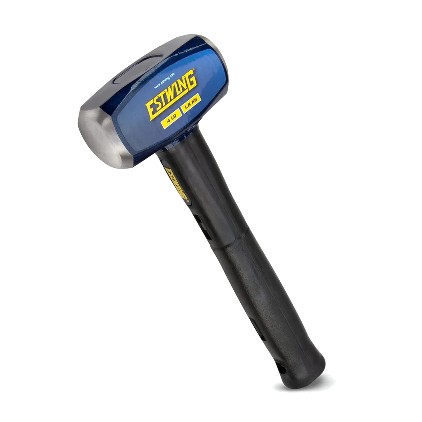 Estwing 16-Pound Hard Face Sledge Hammer for Demolition/Stake Driving, 50-55 HRC, 36-Inch Fiberglass Handle, Overstrike Protection, Textured Grip