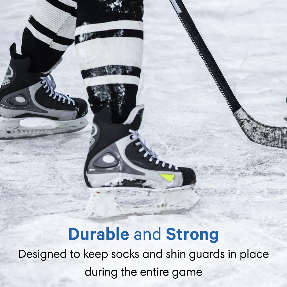 Sports Tape SportsTape Clear Hockey Tape - for Socks and Gear, Easy to Stretch and Tear (10 Pack), One Size