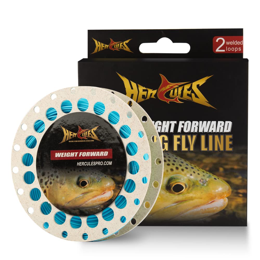 HERCULES Fly Fishing Line Floating Weight Forward Fly Line with Double Welded Loop