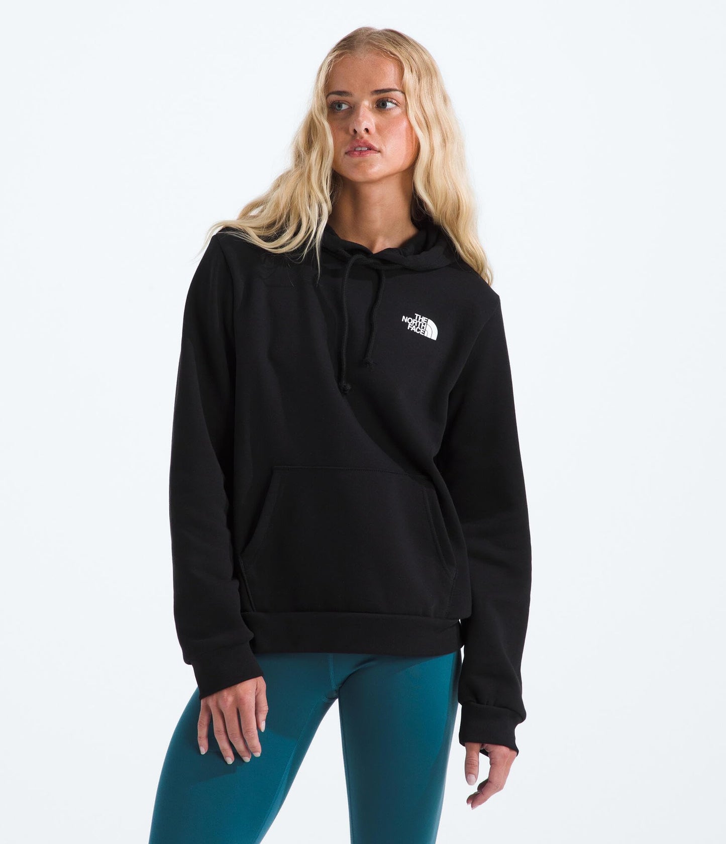 THE NORTH FACE Women's Evolution Box NSE Fill Graphic Hoodie | 2 Piece Hood With Adjustable Drawcord