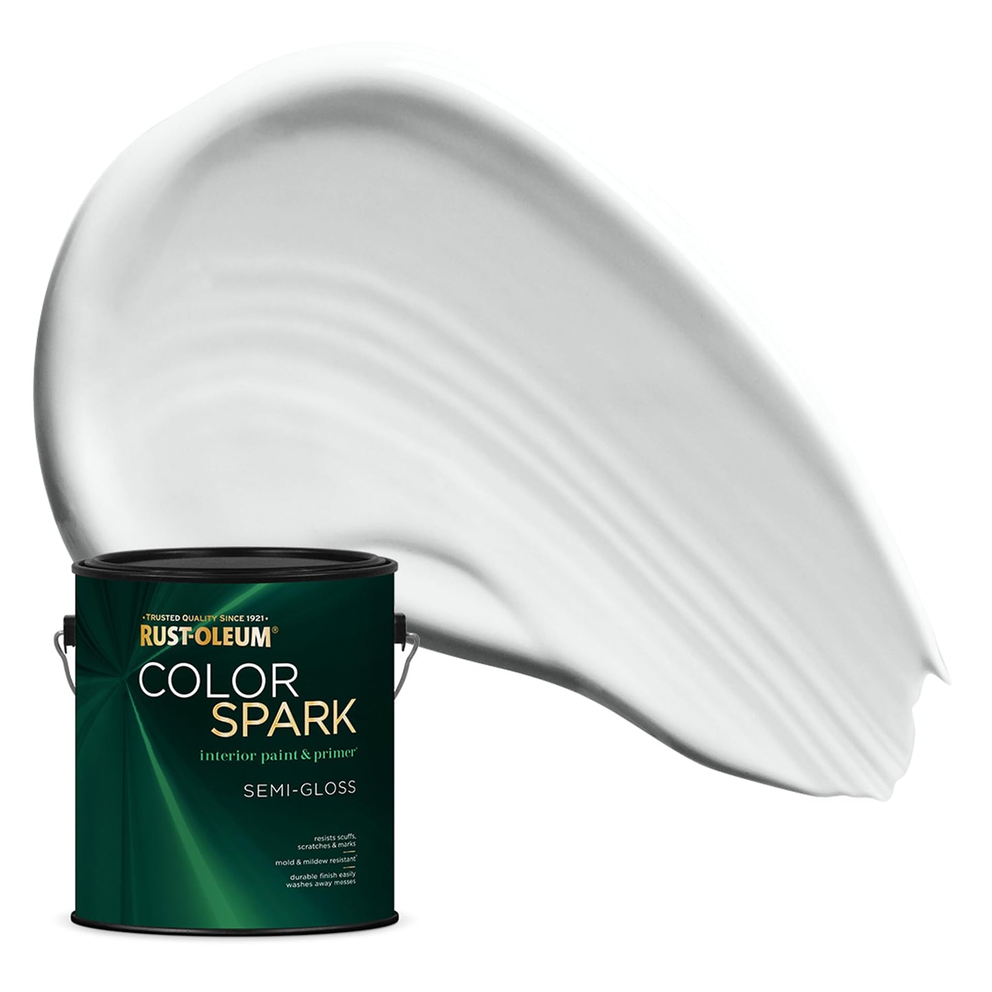 Rust-Oleum Color Spark Interior Paint and Primer in One, Eggshell, Black, 1 Gallon