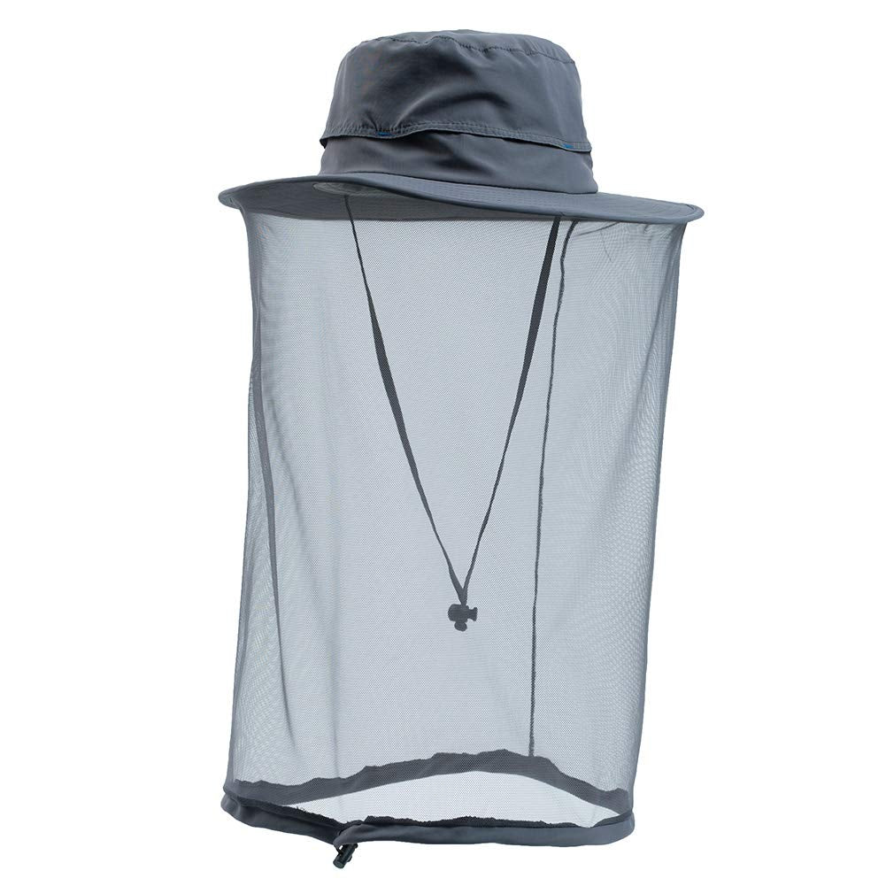 Comhats Net Nylon Mesh Veil Bucket Hats for Men Sun UV Protection Fishing/Gardening/Boating Outdoor