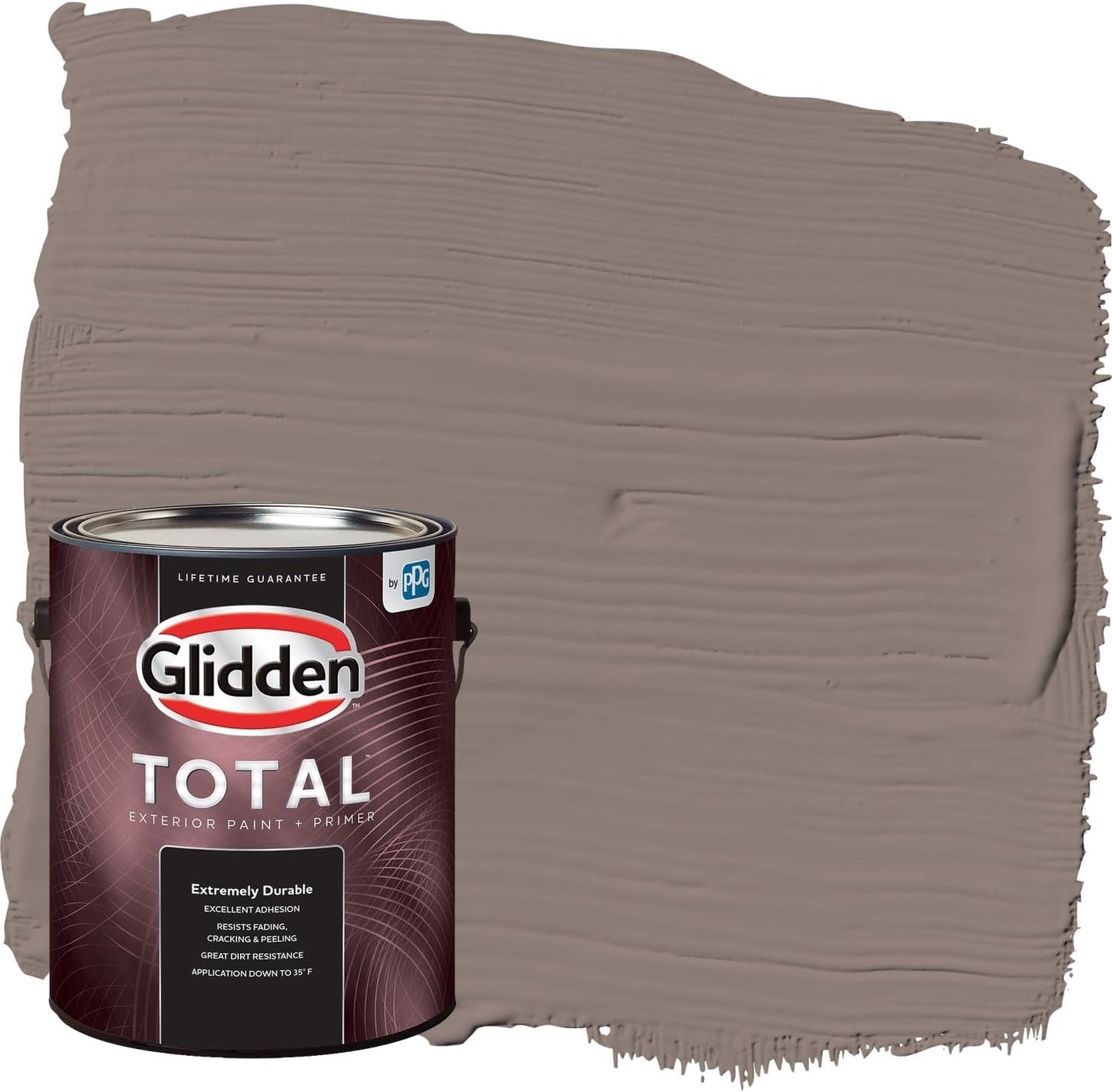 Glidden Exterior Paint + Primer: Beige/Pony Tail, One Coat, Semi-Gloss, 1-Gallon