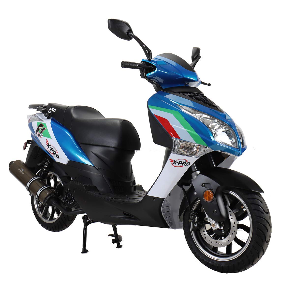 X-PRO 150cc Moped Street Gas Moped 150cc Adult Bike with 13" Aluminum Wheels!(White)