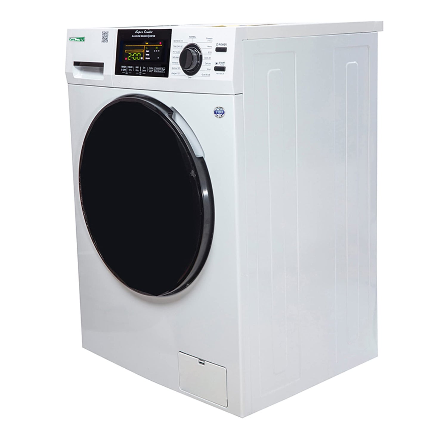 Conserv 15 lbs Compact Combo Sani Washer Vented/Ventless Dryer with Pet Cycle (White)
